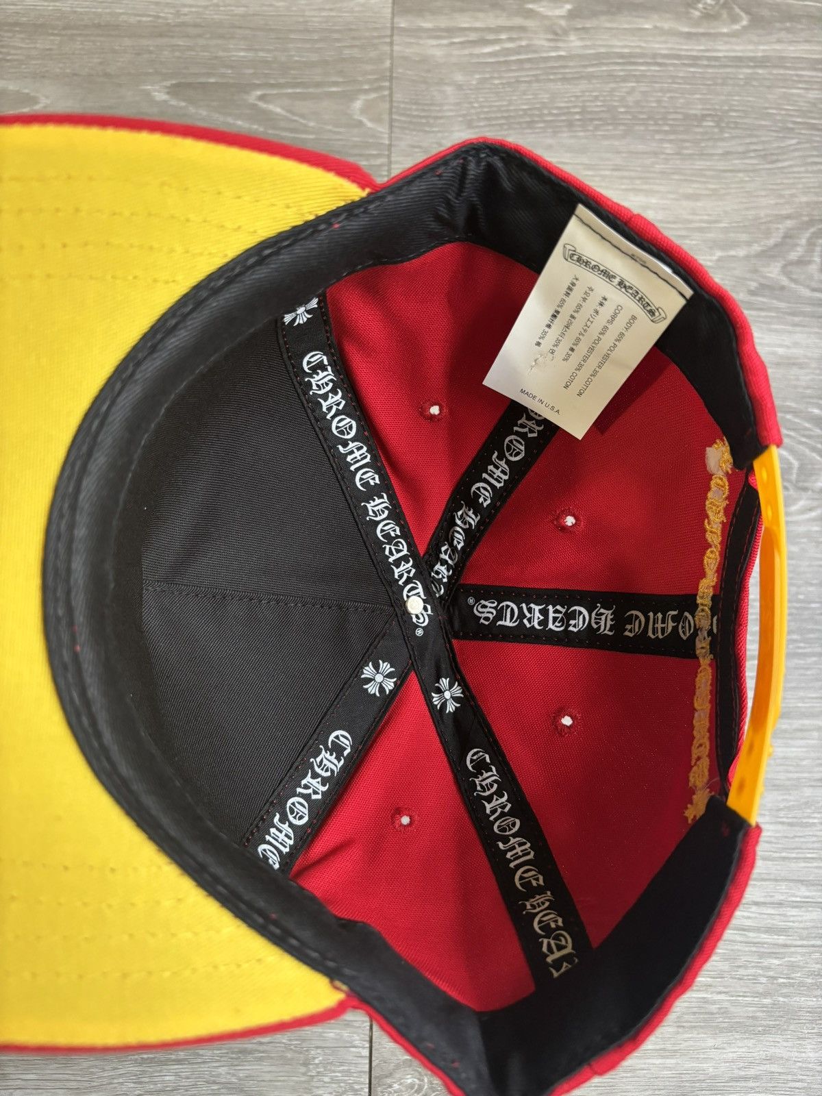 Chrome Hearts Chrome Hearts Red/Gold Baseball Hat Size ONE SIZE - 9 Thumbnail