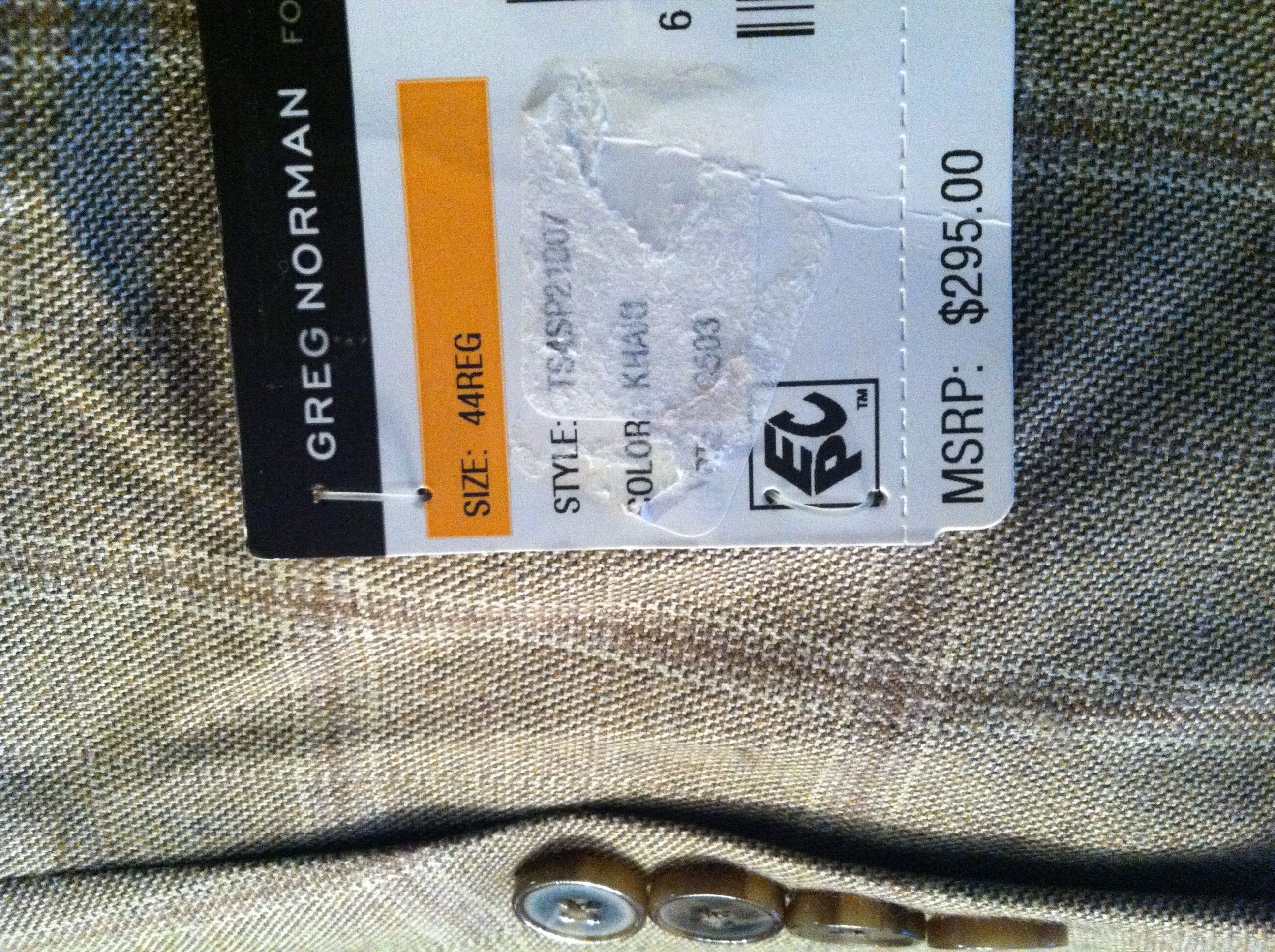 Tasso Elba TASSO ELBA MENS NEW 65%POLYESTER 35%RAYON SPORT JACKET 44R Size 44R - 9 Thumbnail
