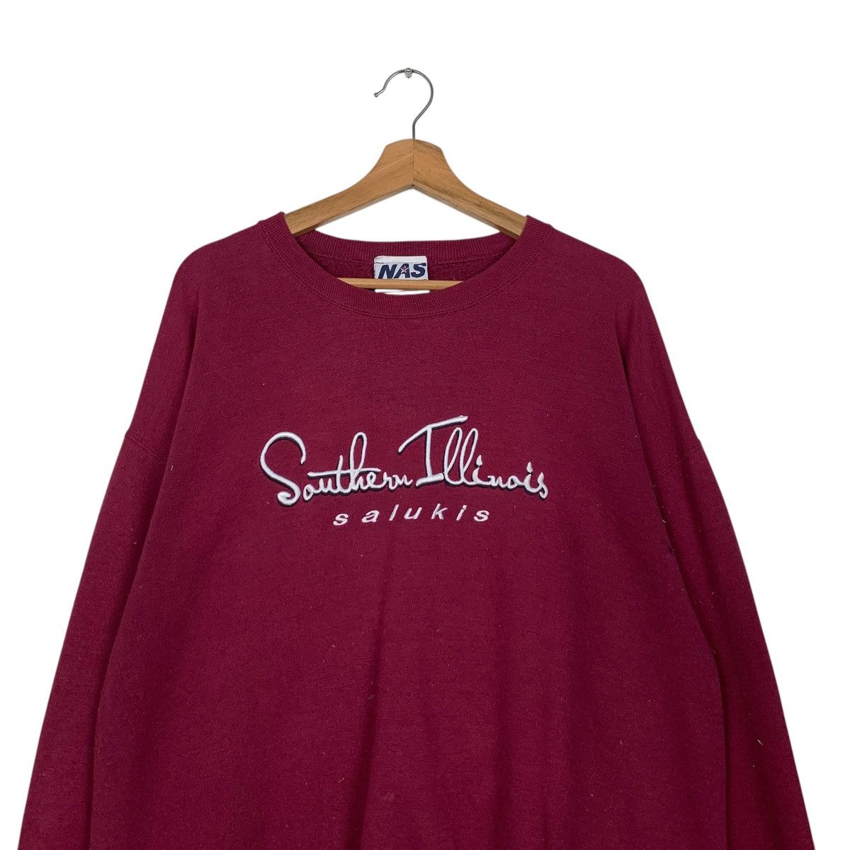 Vintage 90s Southern Illinois Salukis Crewneck Sweatshirt #2518-C114 Size US XL / EU 56 / 4 - 2 Thumbnail