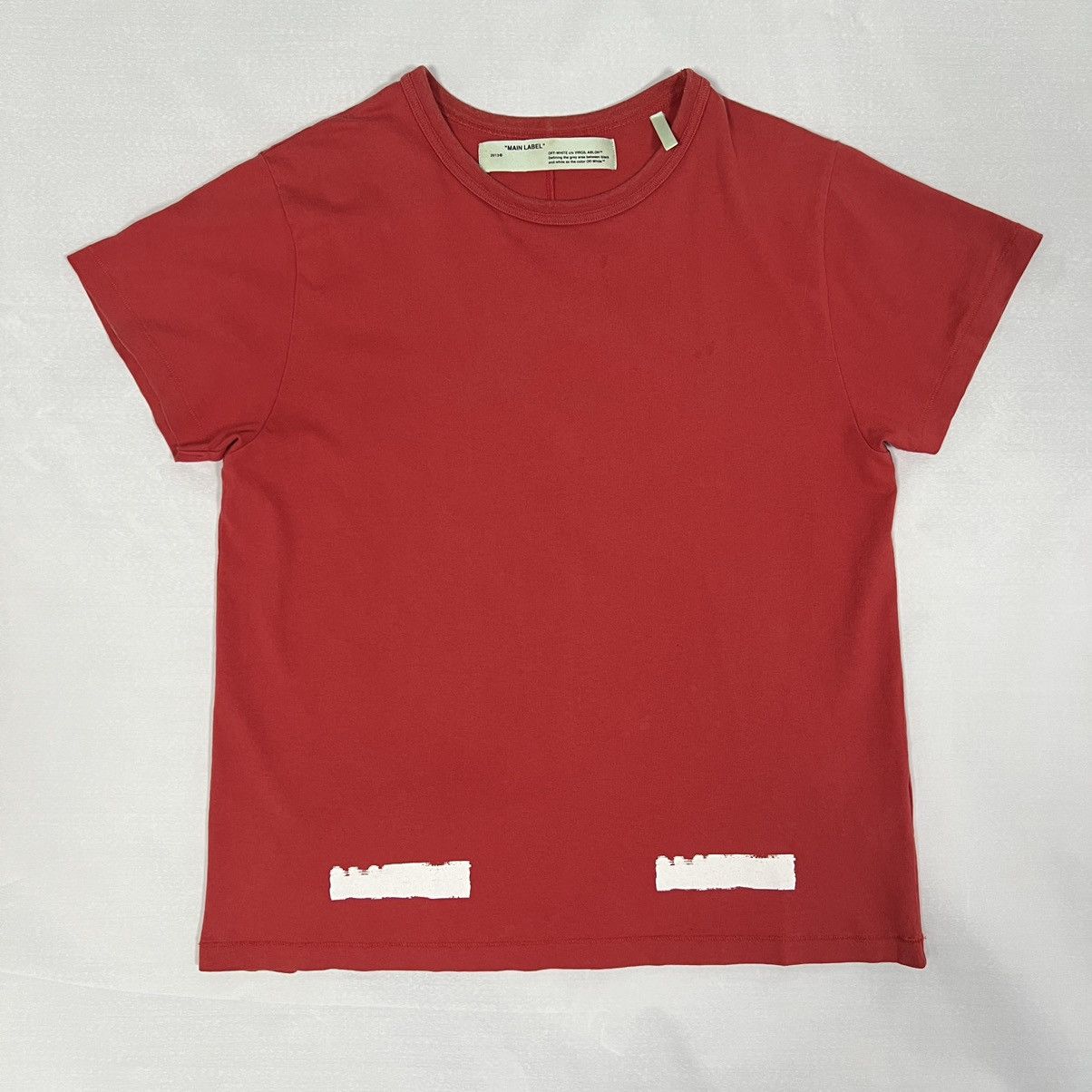 Off-White Diag プリント Tシャツ Off-White Diag Spray S/S Tee OMAA002S171850130110-WH