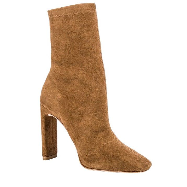 REVOLVE Raye Luxe Taupe Suede High Heel Vista Ankle Boots Size US 7 / IT 37 - 1 Thumbnail