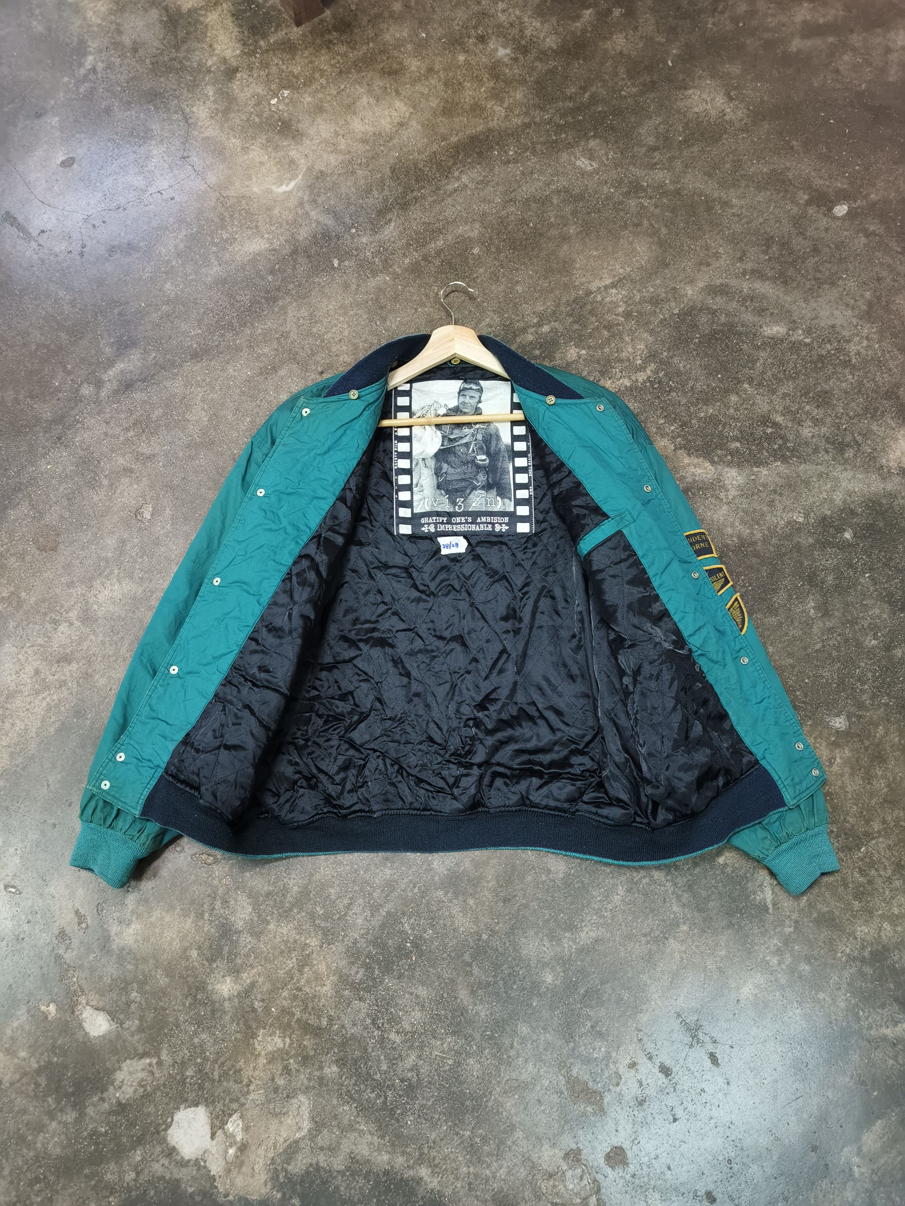 Vintage VTG USA BOMBER JACKET DISTRESSED Size US XL / EU 56 / 4 - 1 Thumbnail