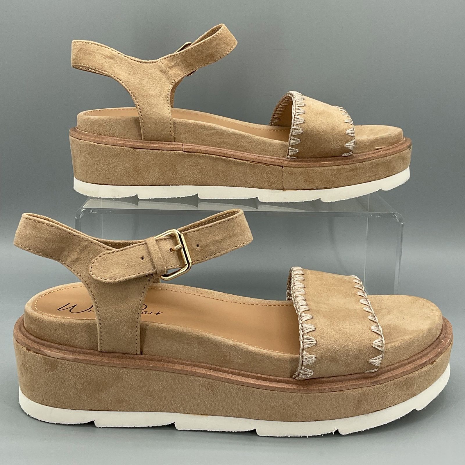 Other NEW Wild Pair Women’s Milliee Platform Sandals Tan Size 9.5M Size US 9.5 / IT 39.5 - 1 Thumbnail
