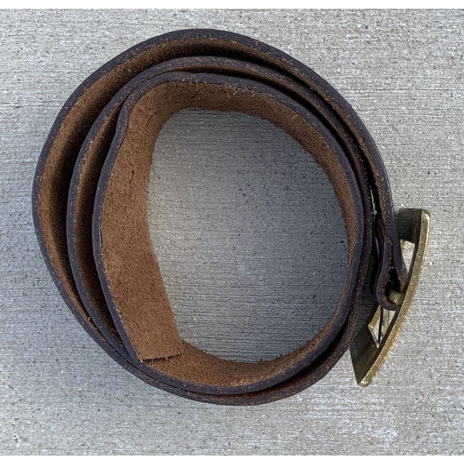 Vintage VINTAGE bench made Harness Cowhide Leather Belt Removable Buckle 35 or 36 Brown Adult Unisex Shirt/Hoodie/Belt? Size ONE SIZE - 7 Thumbnail