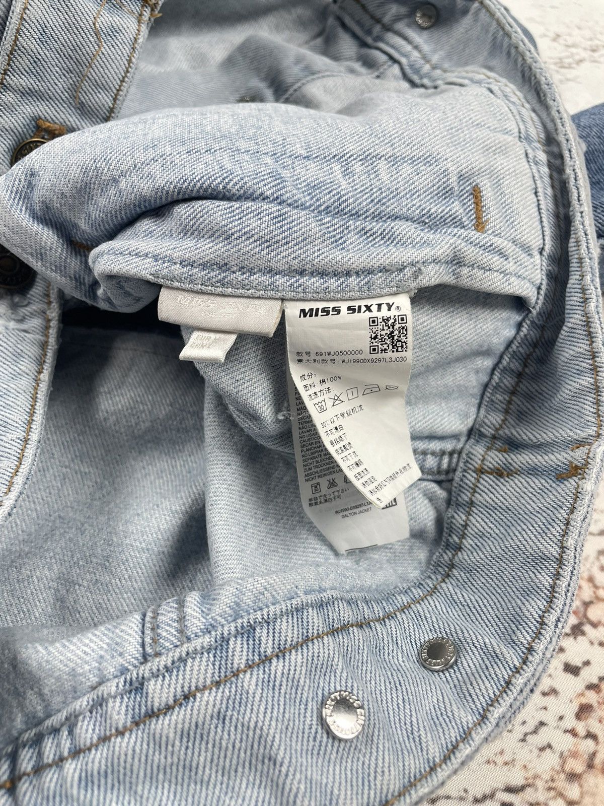 Miss Sixty Miss Sixty M Cropped Denim Jacket Blue Spring Classic egv Size M / US 6-8 / IT 42-44 - 4 Thumbnail