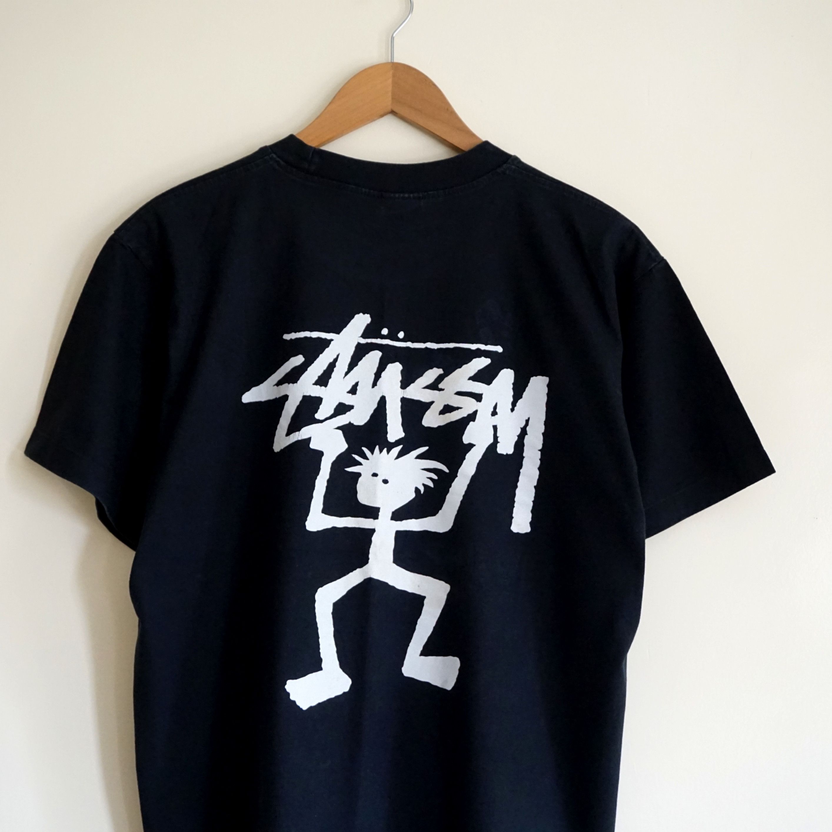 Stussy × Vintage Vtg Rare Stussy 80s/90s big logo warrior