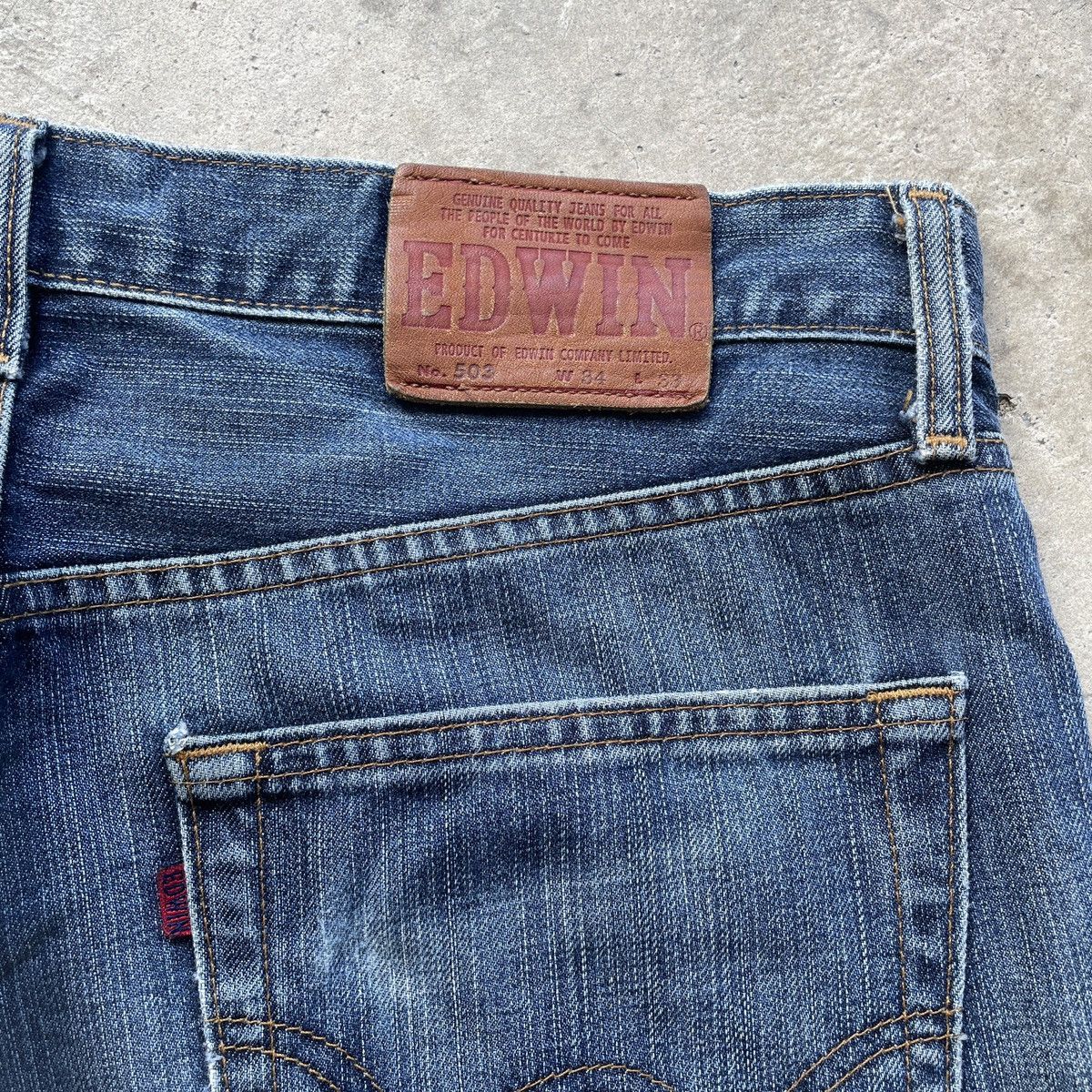 Edwin Vintage Edwin Denim Faded Jeans Pants Baggy W35 Size US 35 - 8 Thumbnail