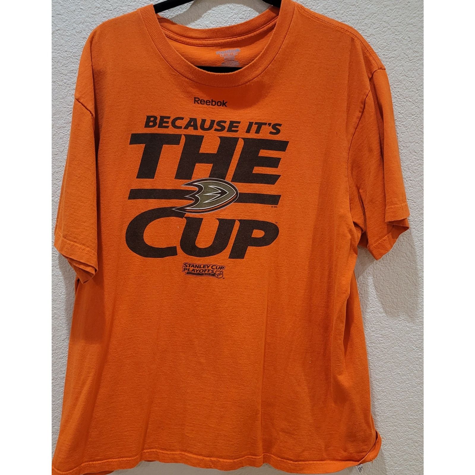 Reebok Reebok Anaheim Ducks Because Its The Cup 2017 Stanley Cup XL Size US XL / EU 56 / 4 - 1 Thumbnail