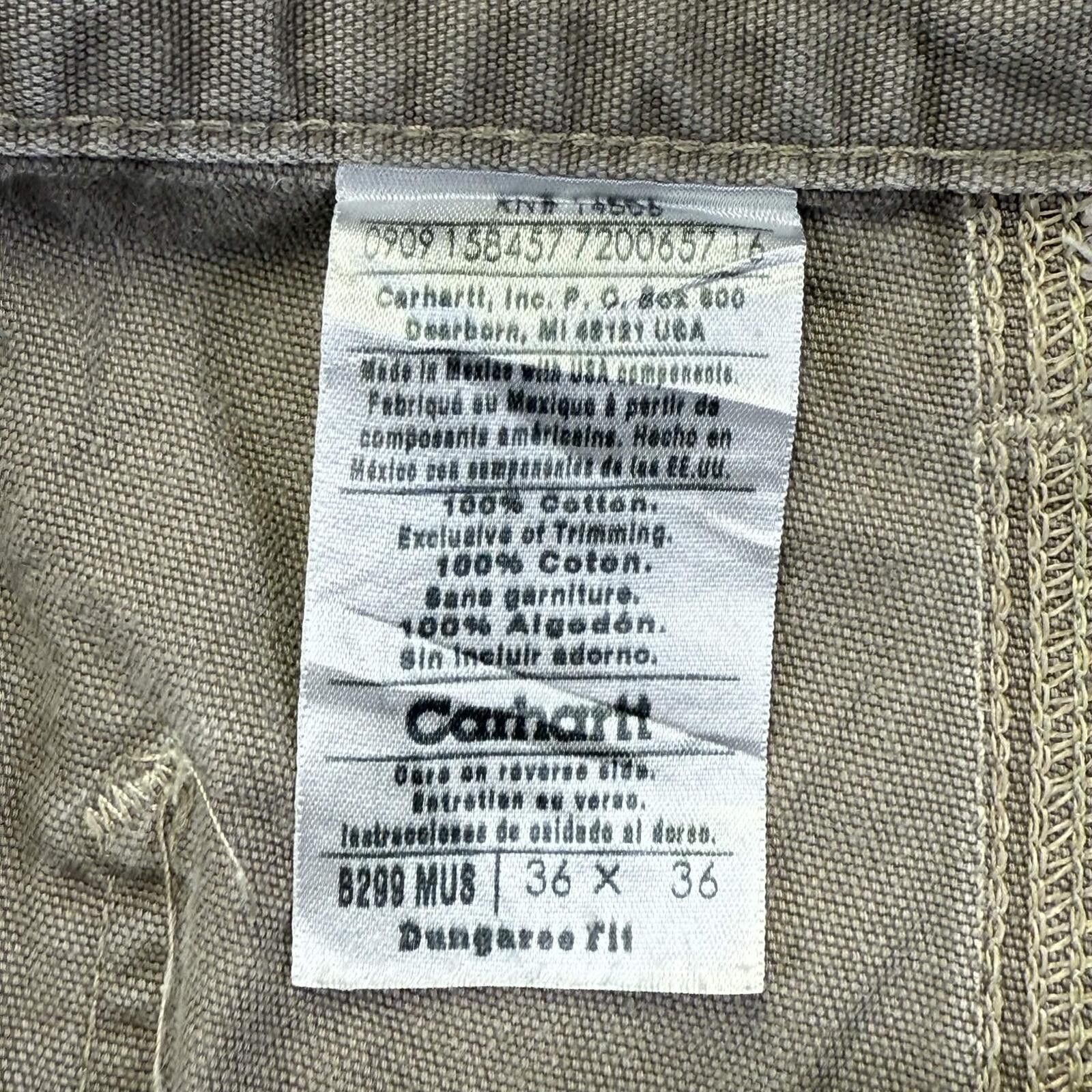 Carhartt Carhartt B299 MUS Mushroom Canvas Carpenter Pants Size US 36 / EU 52 - 3 Thumbnail