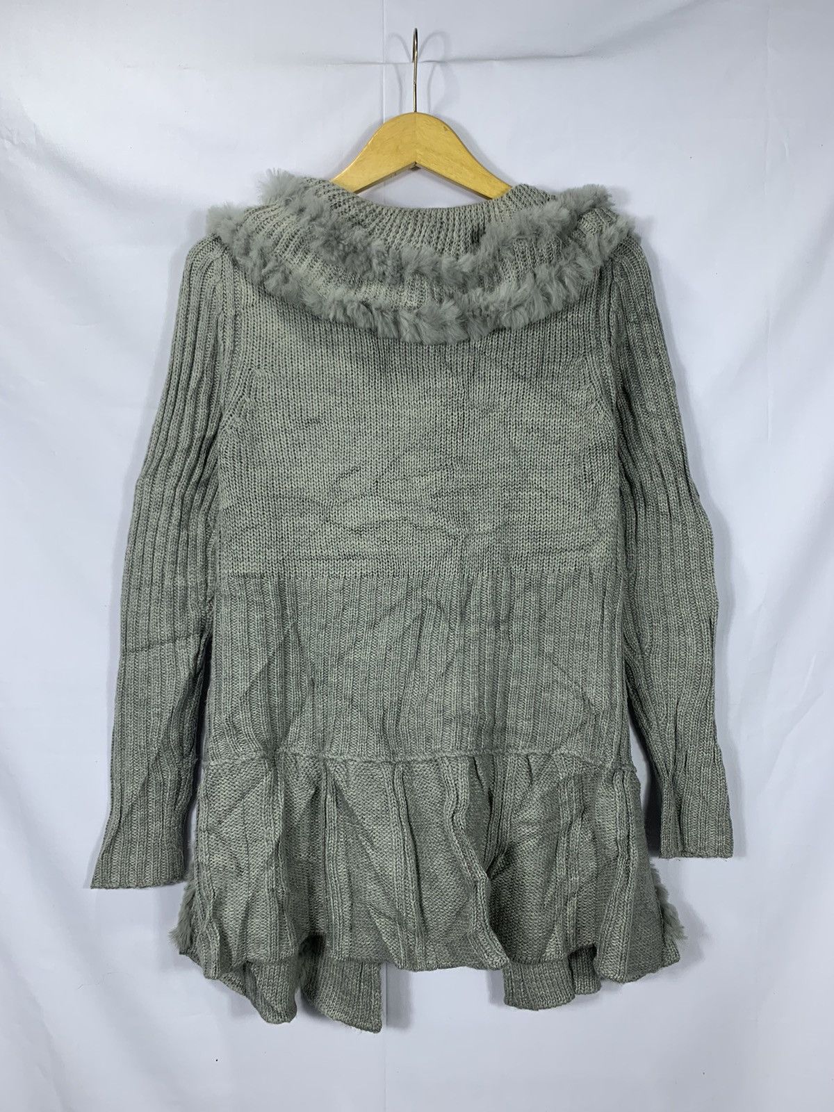 20471120 JAPANESE Knit Cardigan poem gothic punk LGB STYLE Size US M / EU 48-50 / 2 - 3 Thumbnail