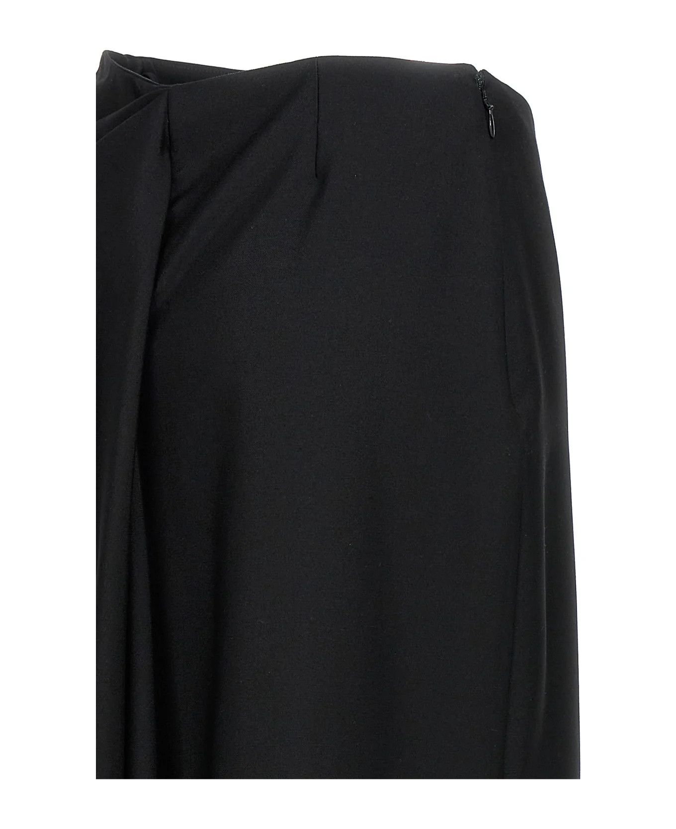 Alexander McQueen o1y0325 Maxi Skirt in Black Size 26" / US 2 / IT 38 - 4 Thumbnail