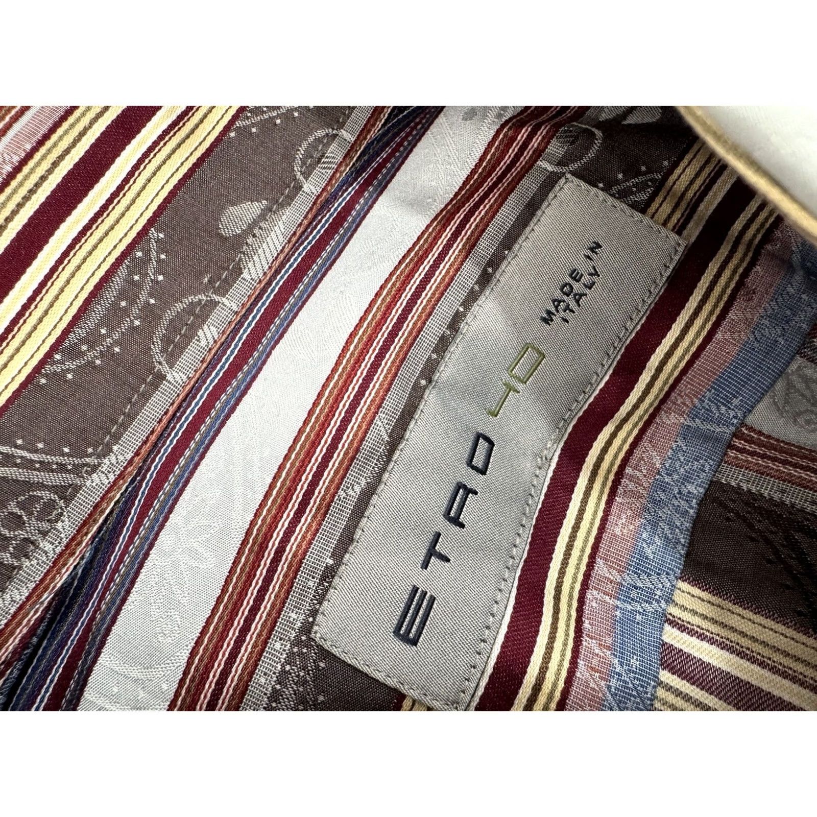 Etro ETRO Shirt Mens L Italy PAISLEY Striped Size US L / EU 52-54 / 3 - 5 Thumbnail