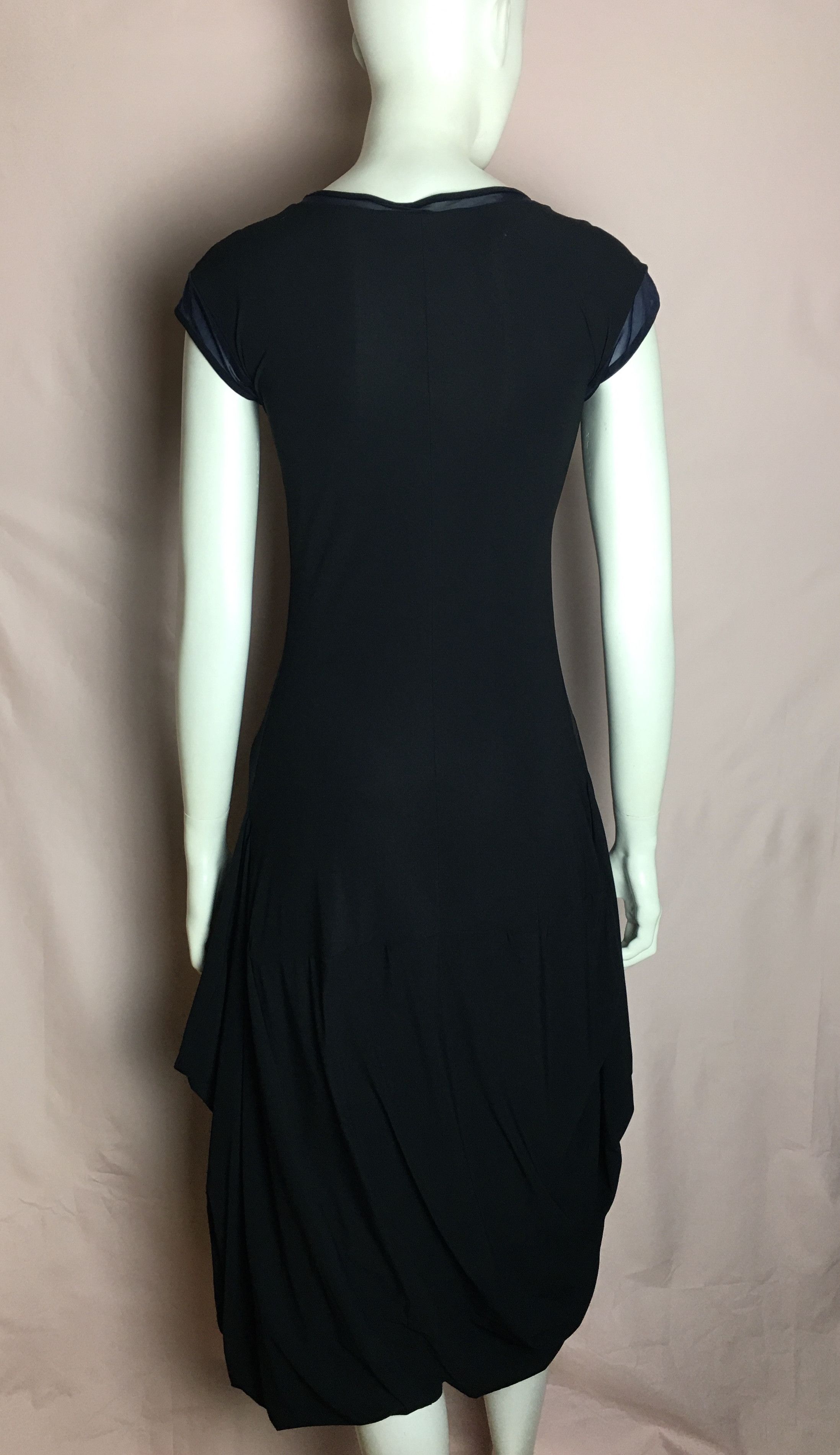 Marithe + Francois Girbaud Marithe Francois Girbaud Designer Print Black Dress Sz US 5 Size S / US 4 / IT 40 - 4 Thumbnail