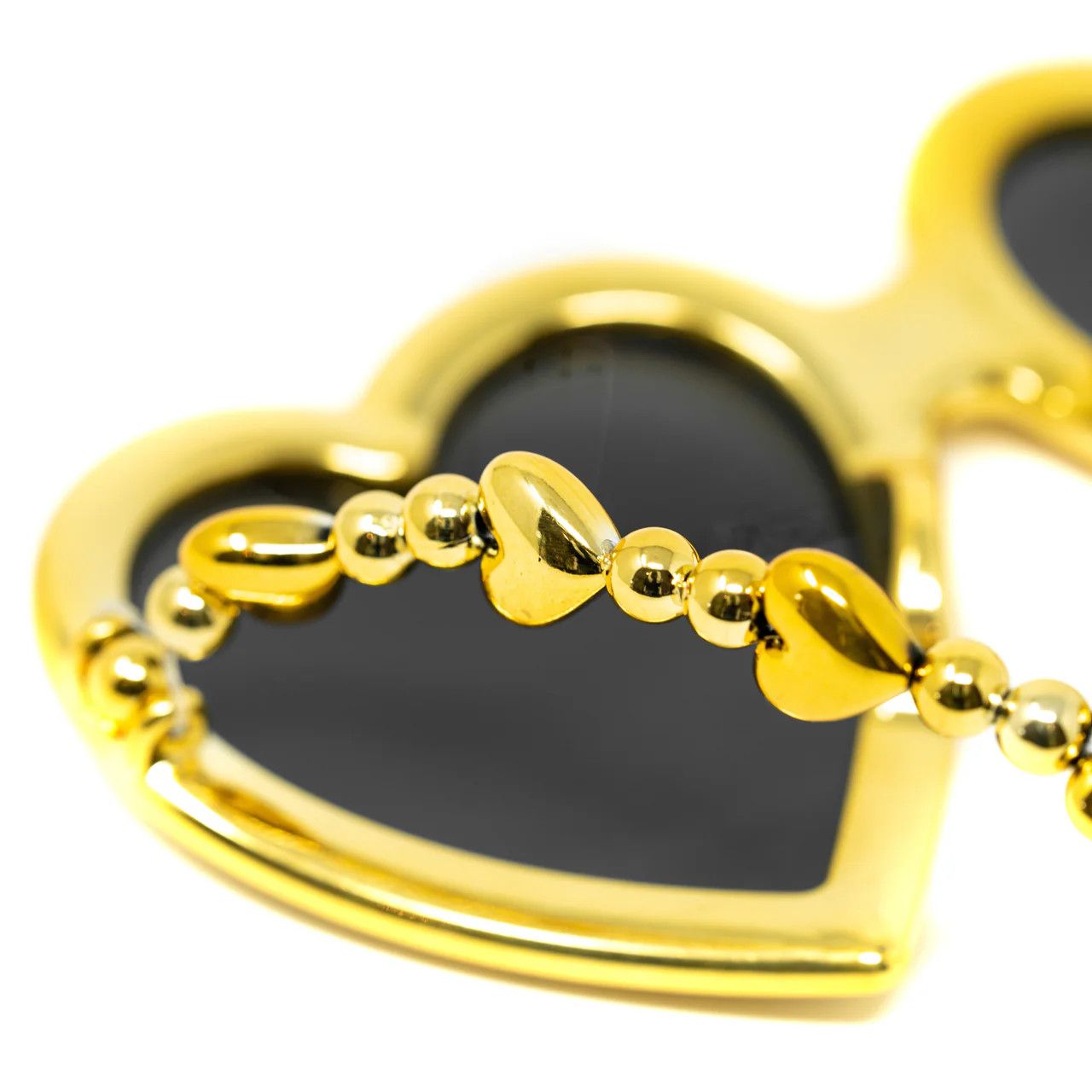 Jeremy Scott Jeremy Scott Gold Heart Shaped Sunglasses Size ONE SIZE - 4 Thumbnail