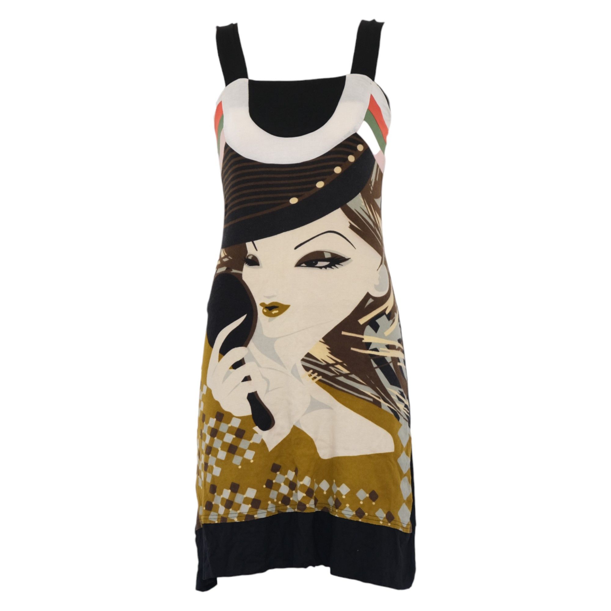 image of Custo Barcelona Portrait Dress, Women's (Size Medium)