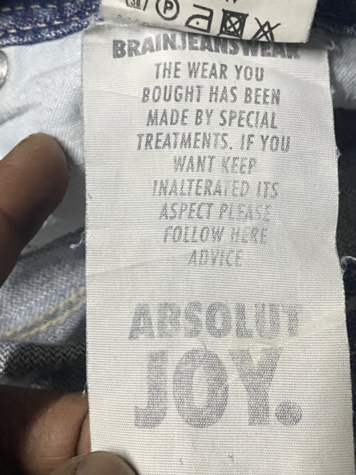 Absolut Joy Vintage Y2K Absolut Joy Mud Wash Distressed Loose Jeans Size US 35 - 20 Thumbnail