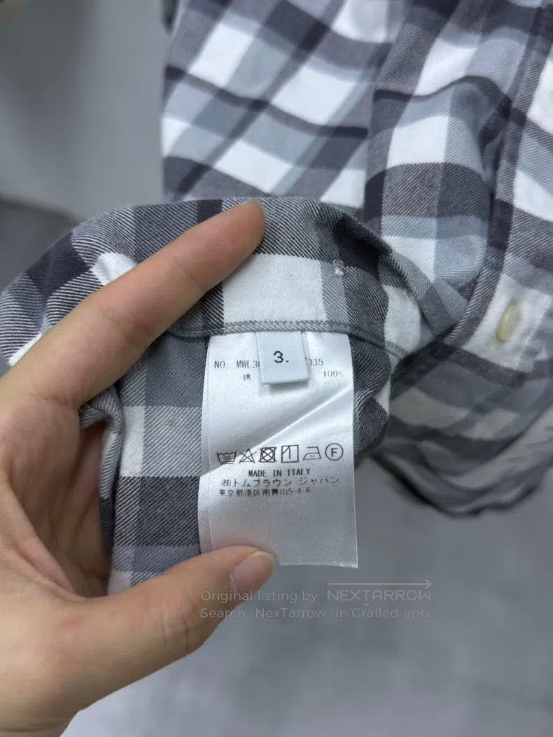 Thom Browne Thom Browne Double-breasted plaid shirt Size US M / EU 48-50 / 2 - 6 Thumbnail