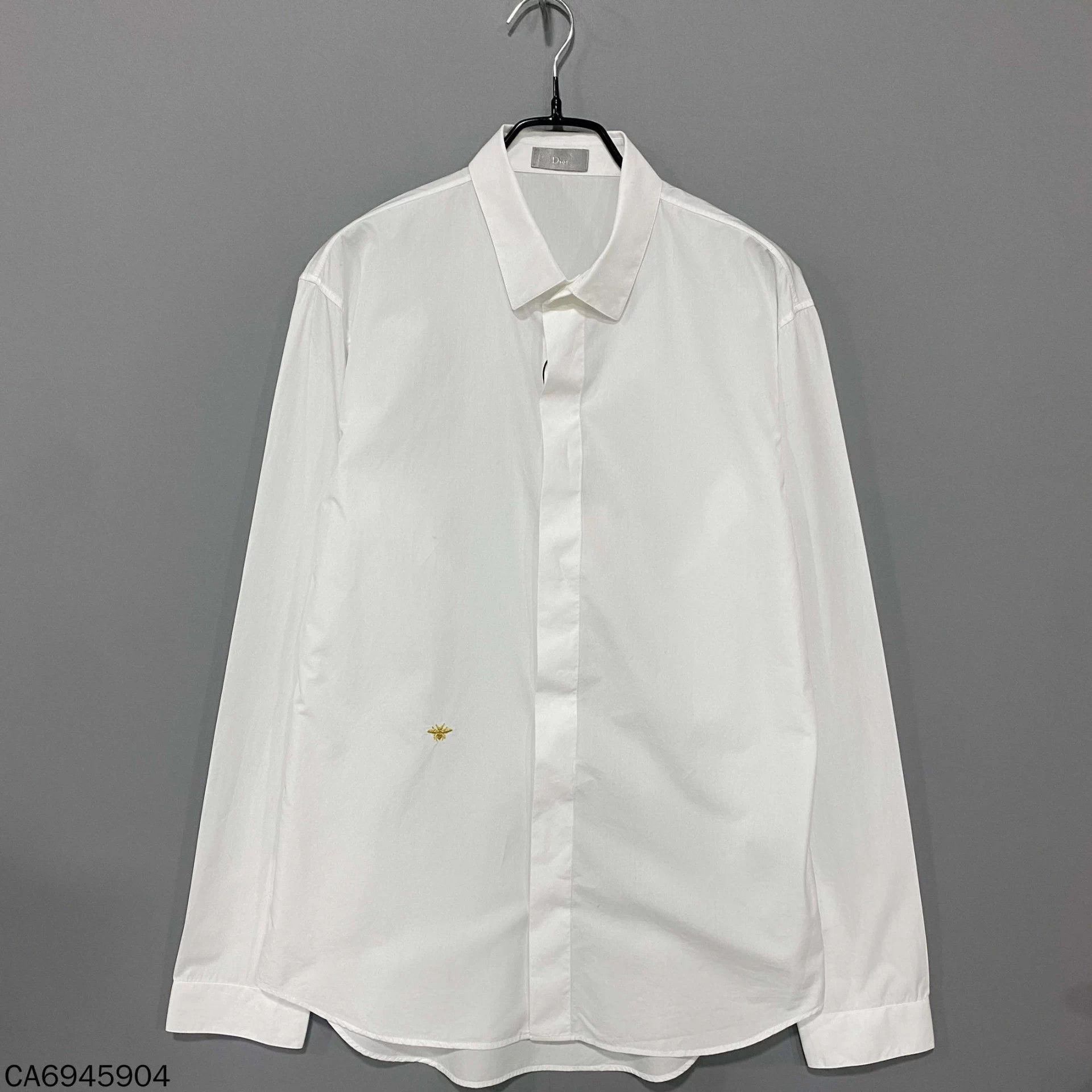 Dior Dior Gold Thread Embroidered Bee Shirt 39 Size XS / US 0-2 / IT 36-38 - 1 Thumbnail