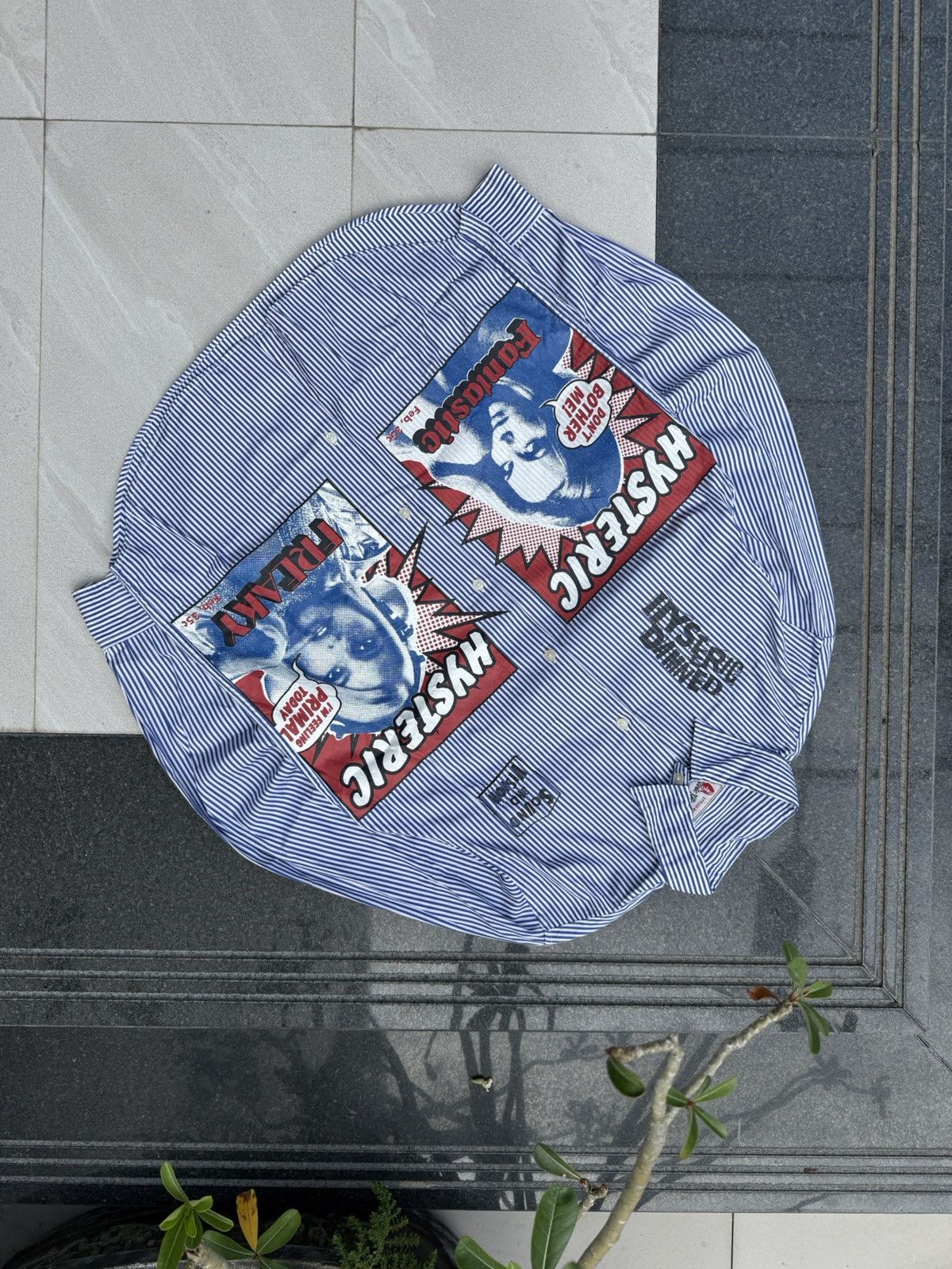 日本製 Y2K【HYSTERIC GLAMOUR】ロゴプリントTシャツバタフライ 日本製