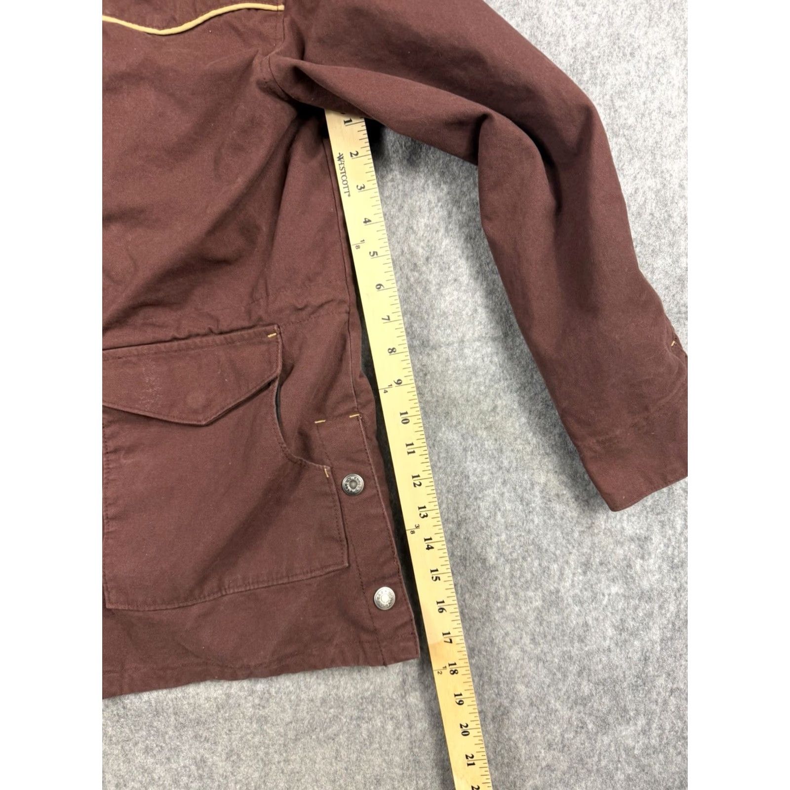 Walls VINTAGE Walls Chore Jacket West/Cotton Workwear XS Brown Jacket Mens Regular Overcoat Zip/Snap Pockets Size US XS / EU 42 / 0 - 3 Thumbnail