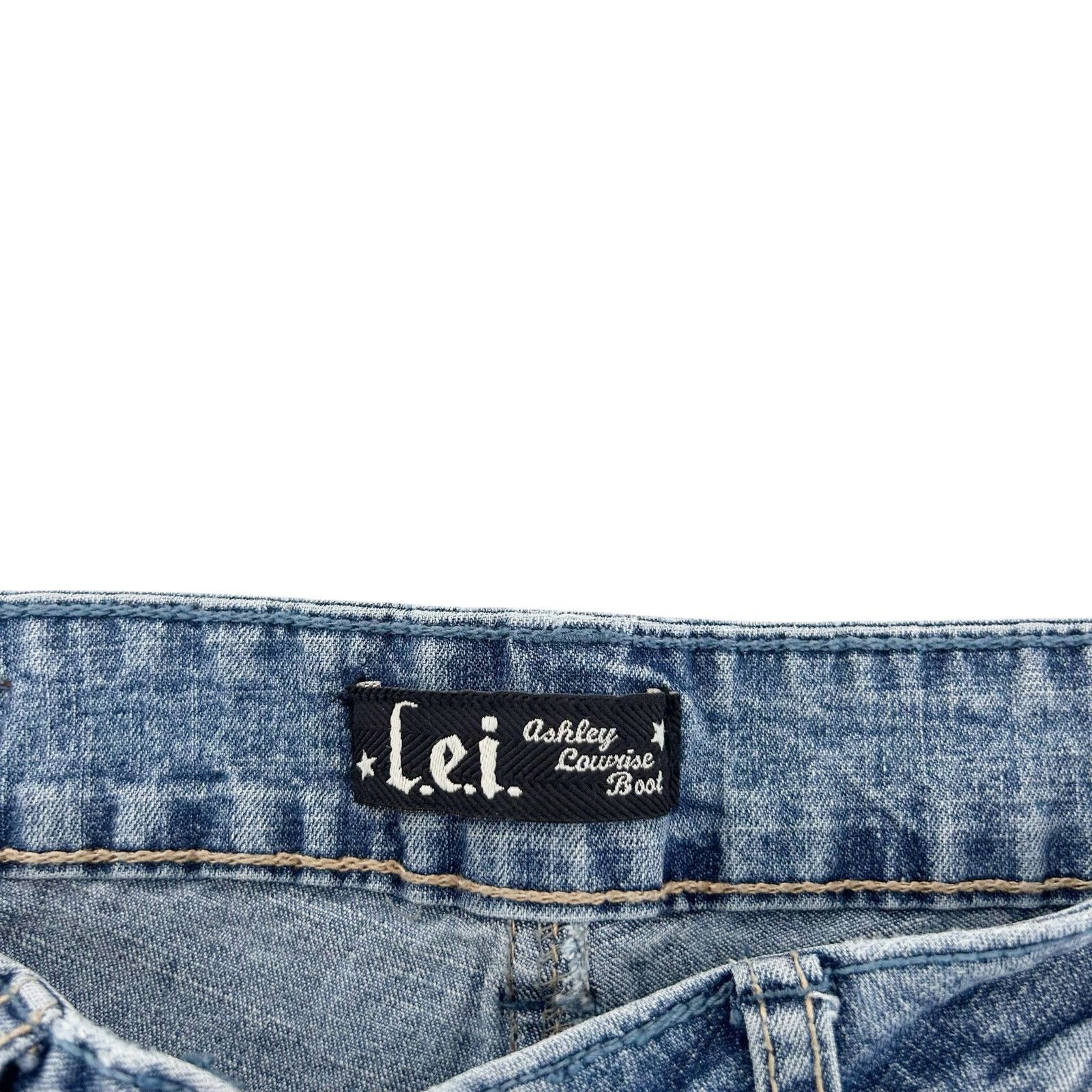 Other Vintage LEI Ashley Low Rise Boot Cut Jeans Sz 9 Size 29" - 2 Thumbnail