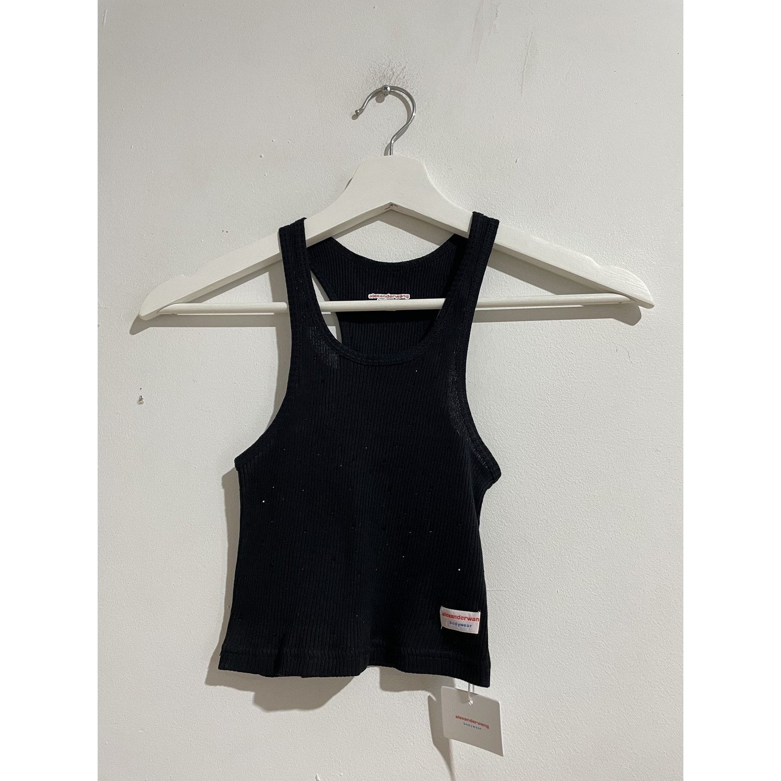 Alexander Wang ALEXANDERWANG CRYSTAL HOTFIX RACER TANK SIZE X-SMALL NEW Size US XS / EU 42 / 0 - 1 Thumbnail