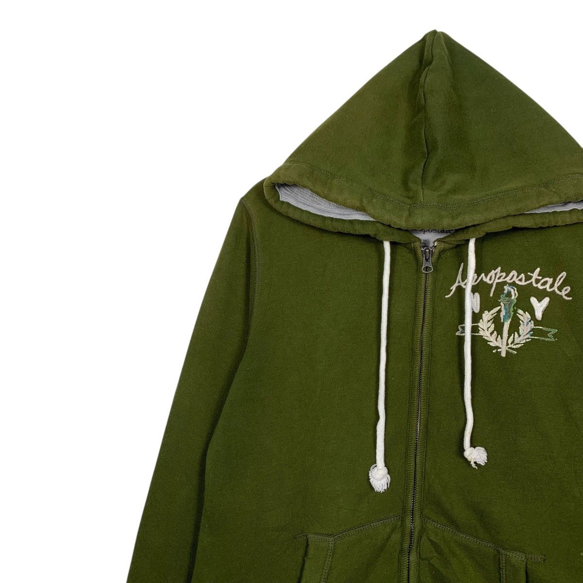 Aeropostale Y2k Vintage AEROPOSTALE Big Logo Zipper Hoodies #3555-C164 Size US XL / EU 56 / 4 - 6 Thumbnail