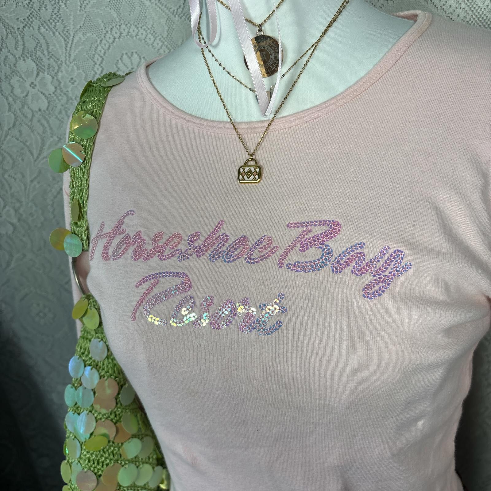 Other vintage sequin long sleeve coquette pink top Size XL / US 12-14 / IT 48-50 - 6 Thumbnail