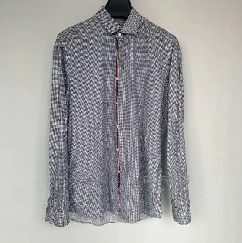 Prada Gray Long Sleeve Men's Shirt.