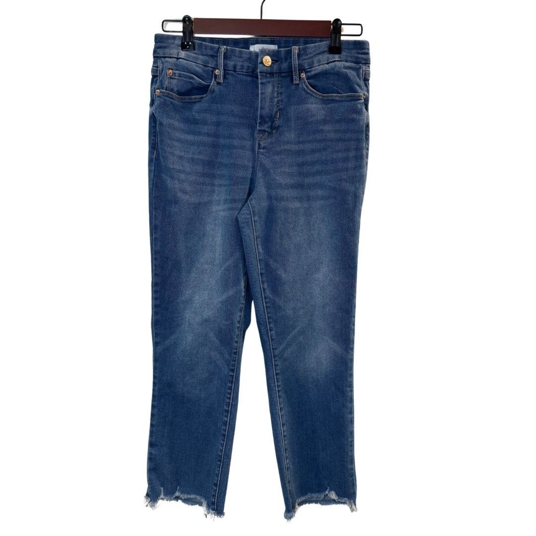 Nicole Miller Nicole Miller Women’s Soho Straight Cropped Jeans Size 4 Size 27" / US 4 / IT 40 - 1 Thumbnail