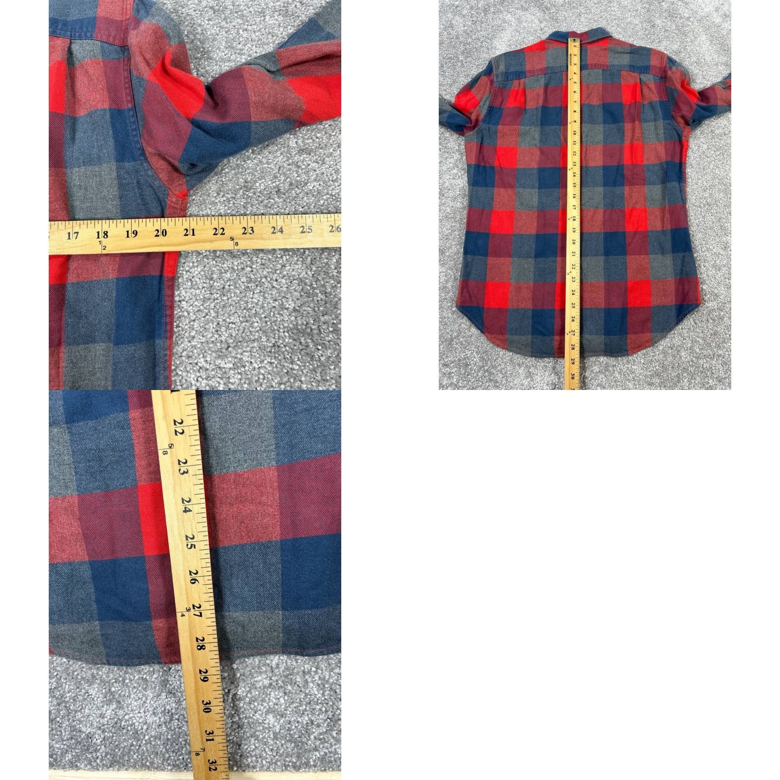 Bonobos Bonobos Shirt Mens M Red Cotton Flannel Button-Up Slim Casual Pattern Plaid Long Sleeve Collar Button-Up Mens Size US M / EU 48-50 / 2 - 8 Thumbnail