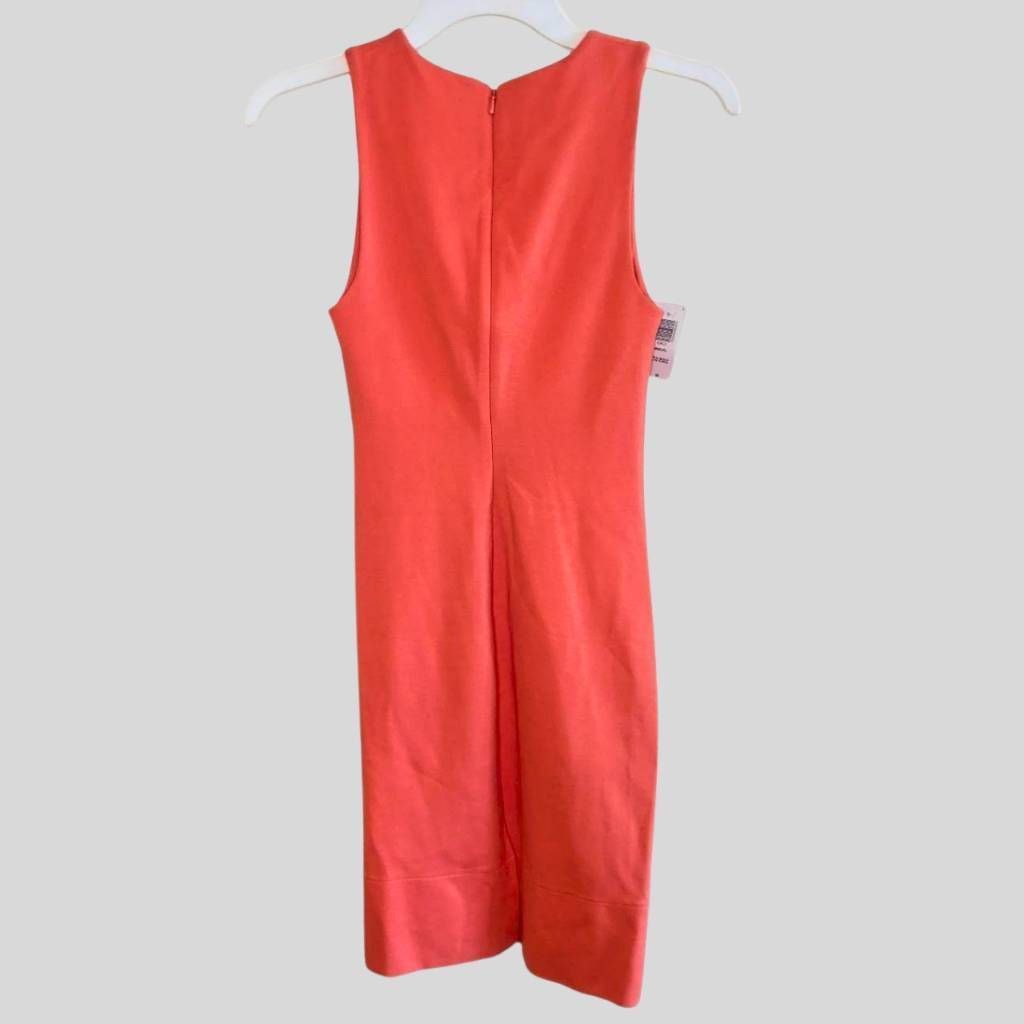 Aritzia Babaton Miguel Sheath Dress Womens Size 00 Coral Beach Pink Size XXS / US 00 / IT 34 - 2 Thumbnail