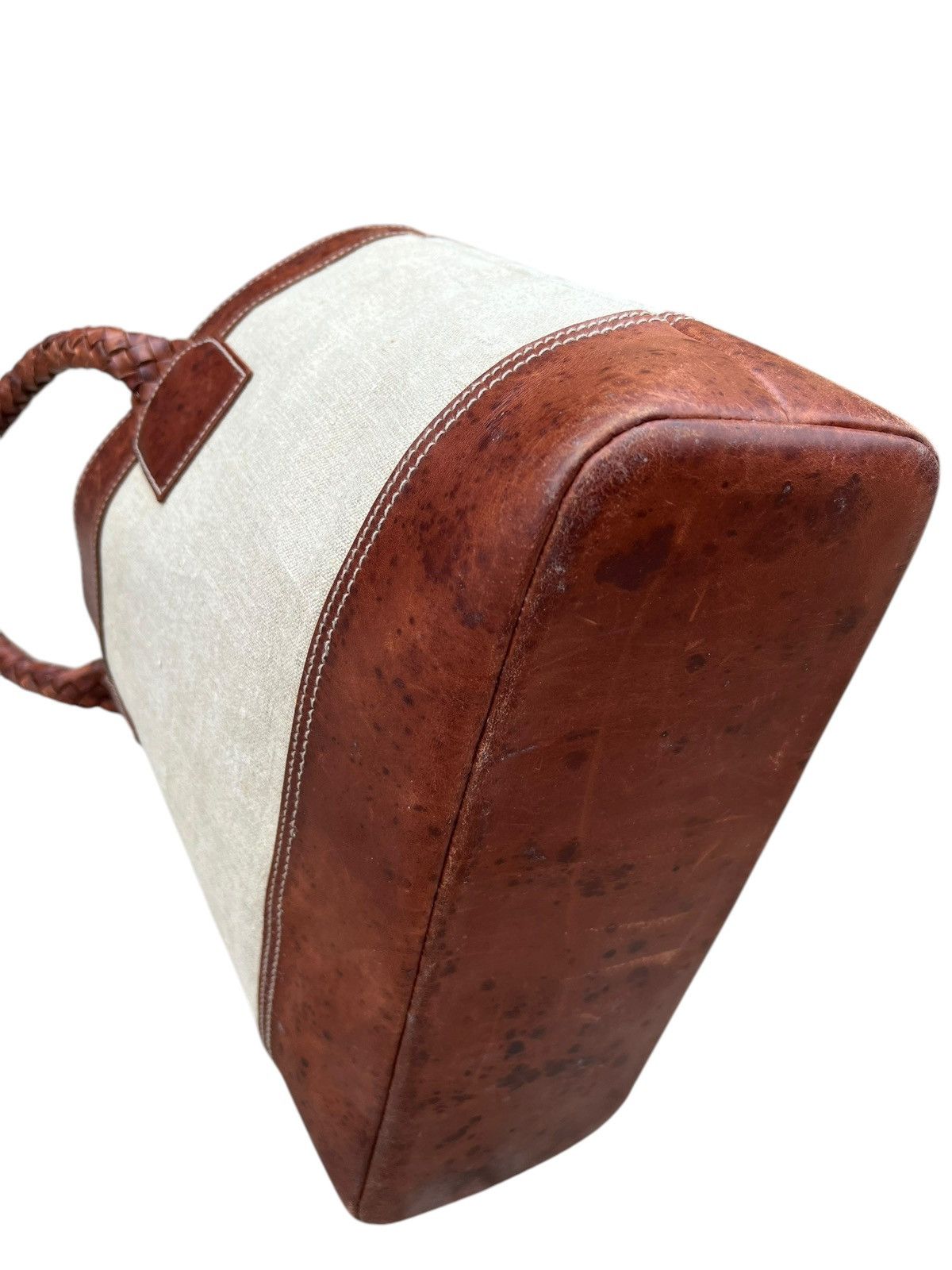 Ralph Lauren Vintage Ralph Lauren Patina Leather Hybrid Tote Bag Size ONE SIZE - 18 Thumbnail