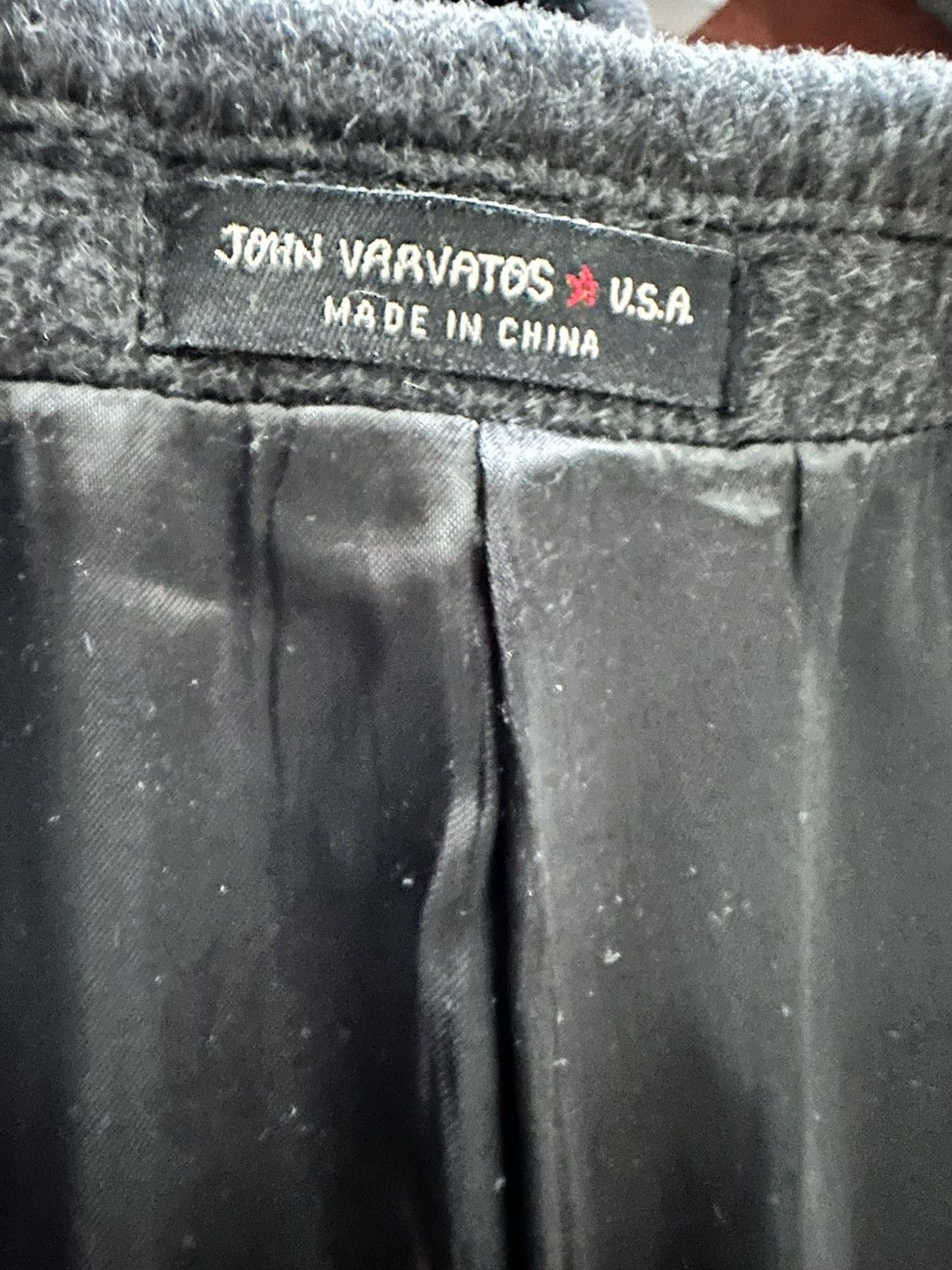 John Varvatos John Varvatos Grey Flannel Overcoat Size US L / EU 52-54 / 3 - 3 Thumbnail