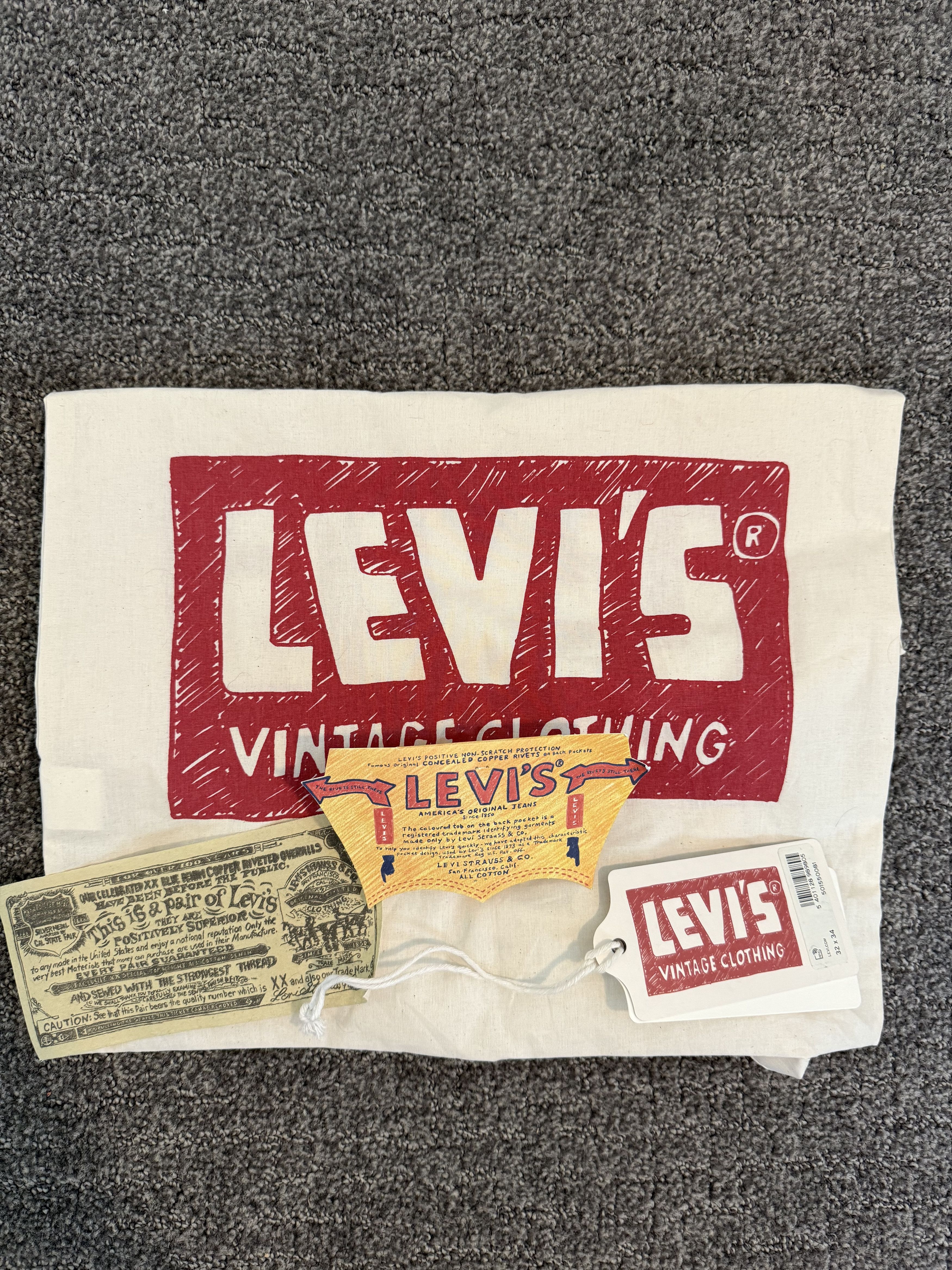 Levi's Vintage Clothing 1955 501 Hand Drawn 32x34 Size US 32 / EU 48 - 7 Thumbnail