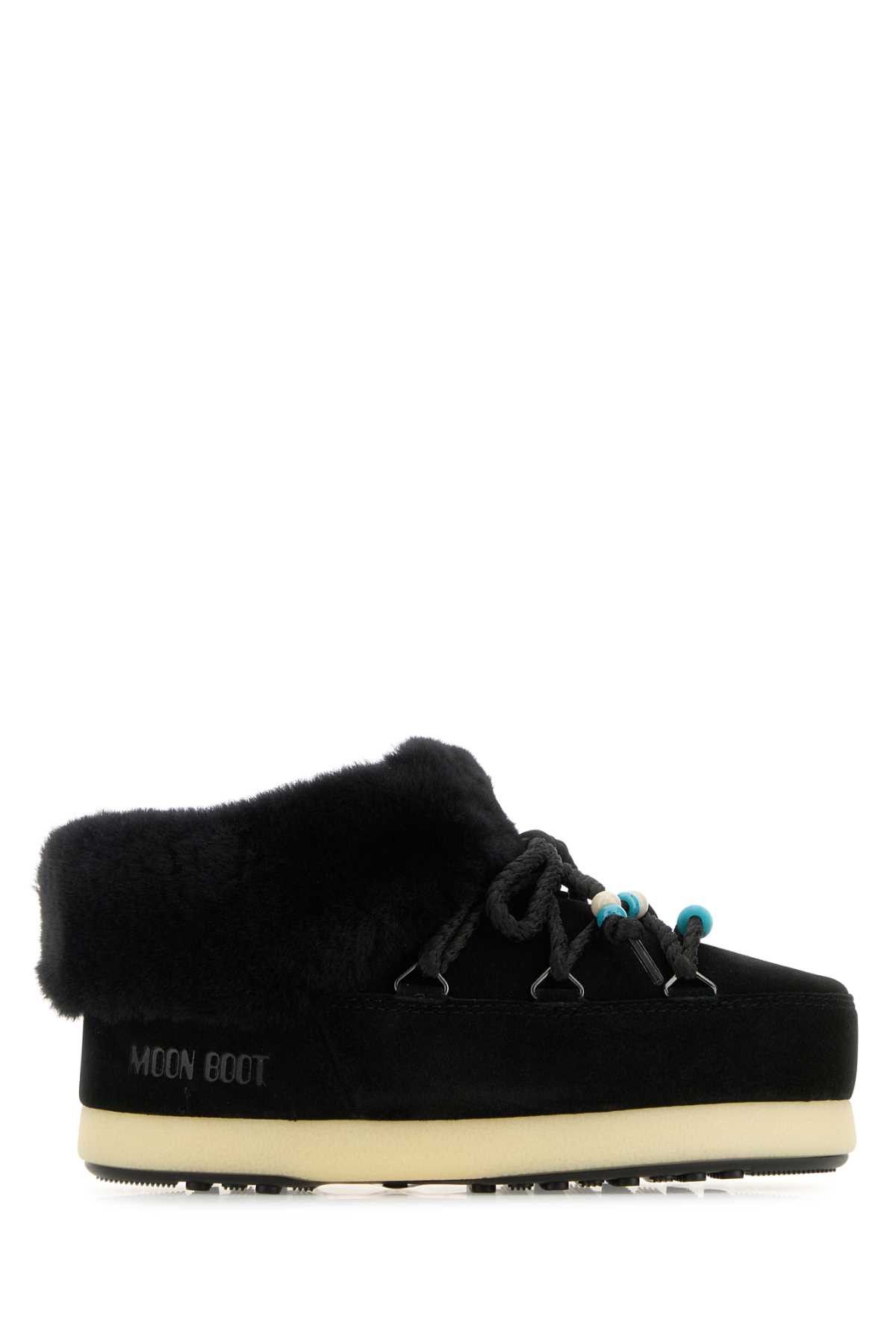 Black Suede Evx Slip Ons
