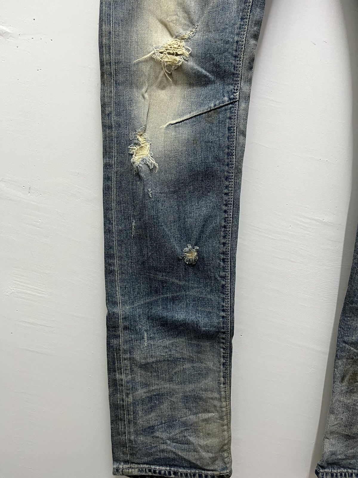 Japanese Brand Gostar De Fuga Japan Skinny Rusty Distressed Denim Pants Size US 33 - 8 Thumbnail