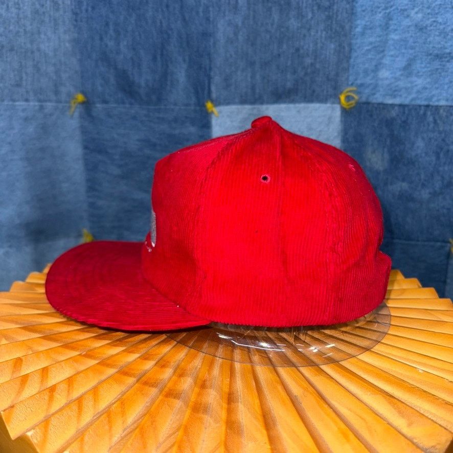 Vintage OSFA - Vintage Y2K Michelson embroider yupoong corduroy hat Size ONE SIZE - 3 Thumbnail