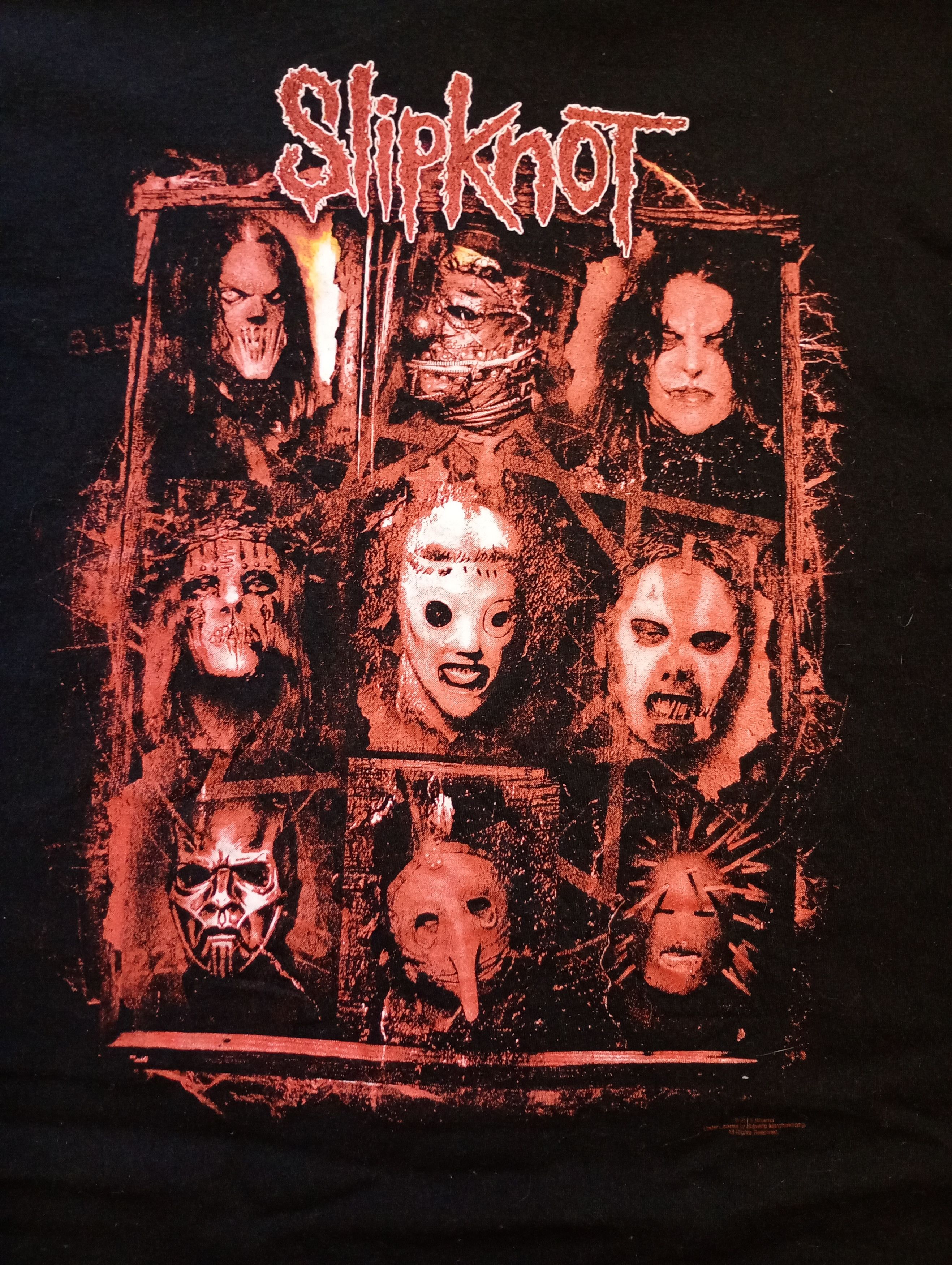 Band Tees Slipknot 2015 Fruit of the Loom T-Shirt Size US M / EU 48-50 / 2 - 6 Thumbnail