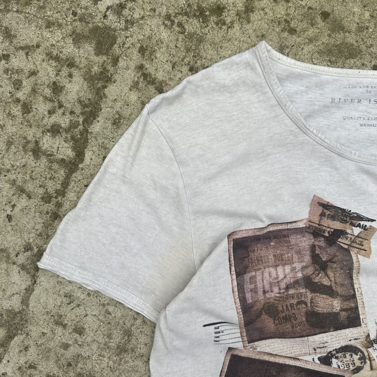 River Island Vintage River Island T-shirts Big Logo Box Logo Y2K Size M Size US M / EU 48-50 / 2 - 3 Thumbnail