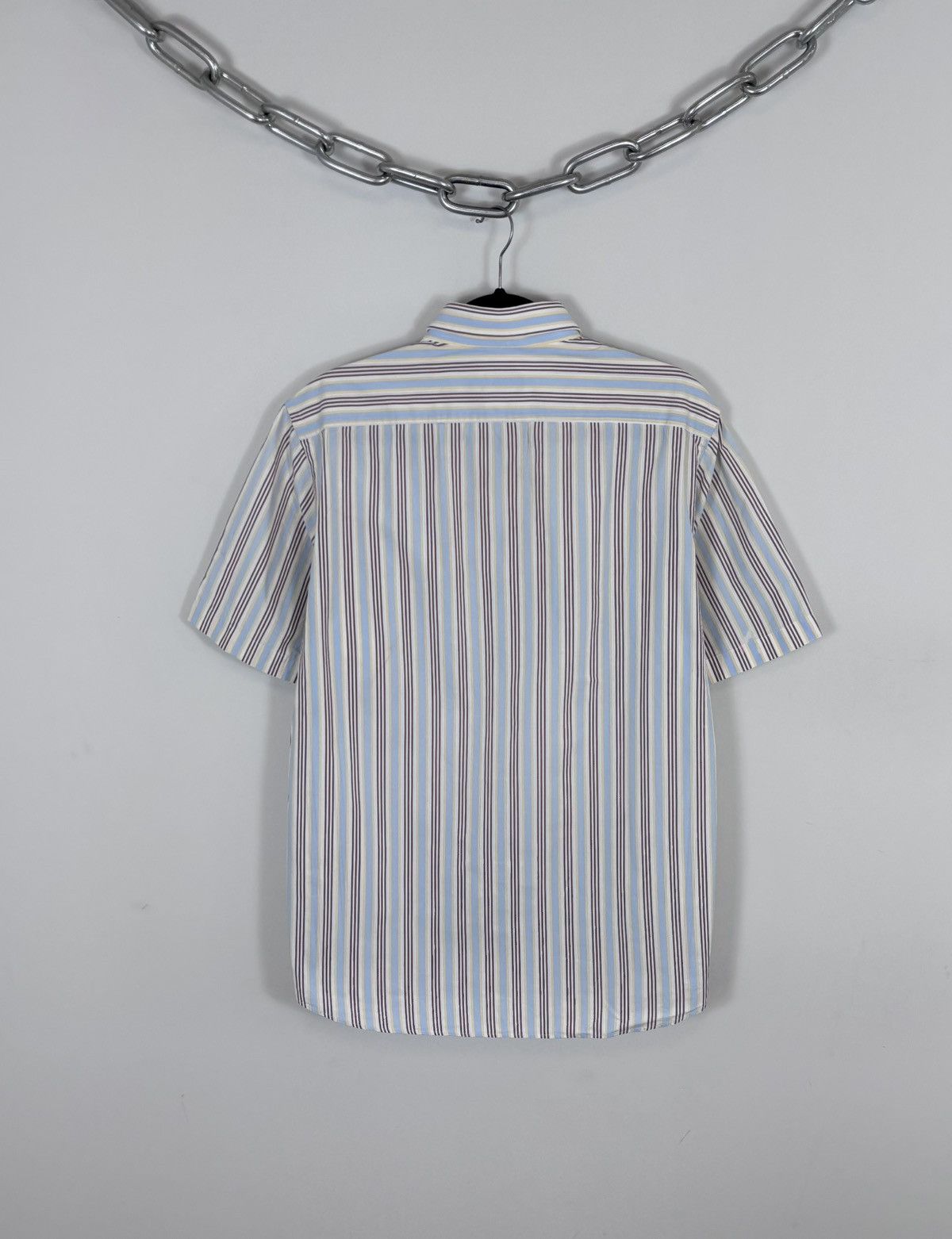 Just Cavalli Just Cavalli Race Vintage Men’s Striped Short Sleeve Shirt Size US L / EU 52-54 / 3 - 18 Thumbnail