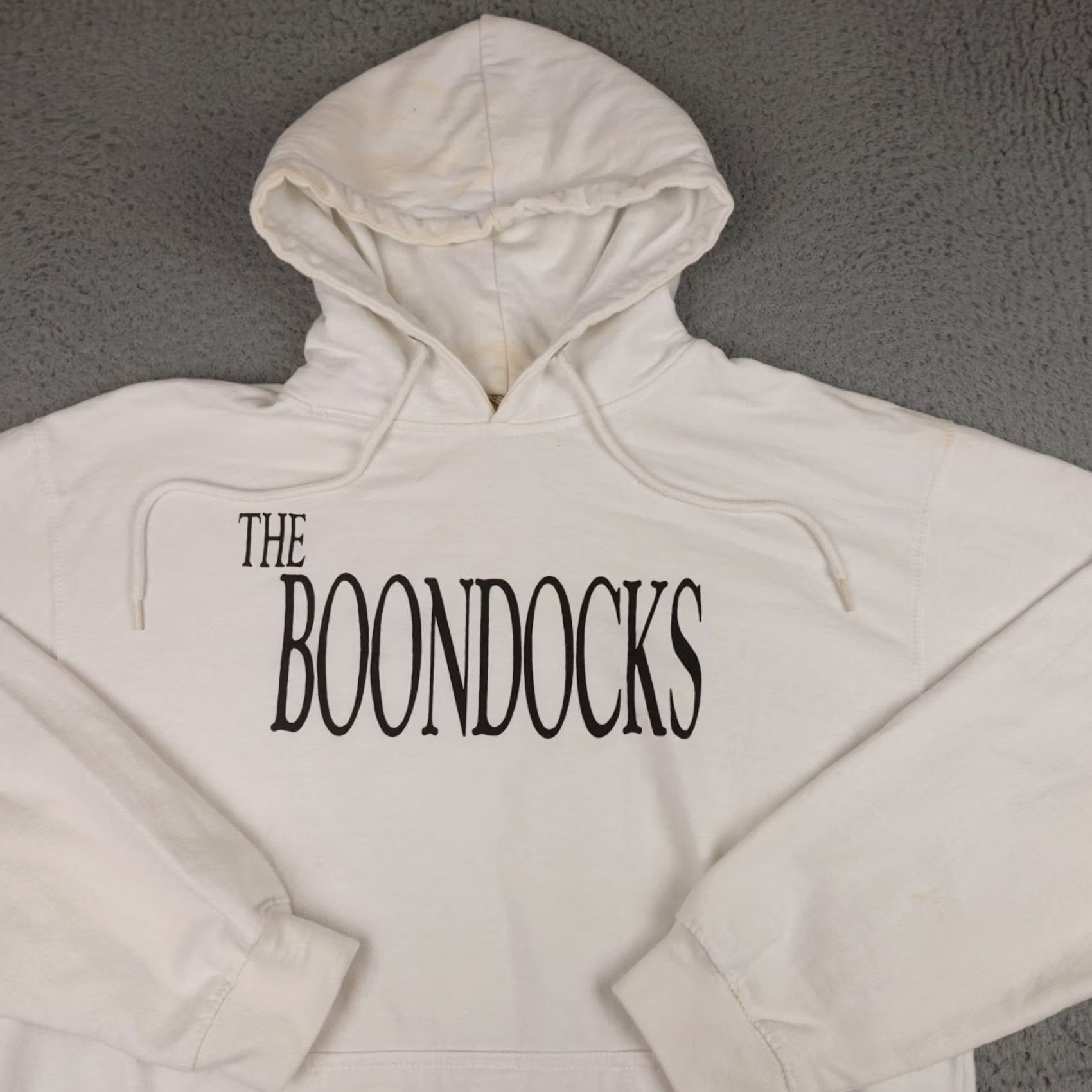 Vintage Hoodie Mens L White Graphic Pullover Cartoon Anime Streetwear Boondocks Branded Unbranded Pullover Logo Regular Fit All Seasons Size US L / EU 52-54 / 3 - 4 Thumbnail