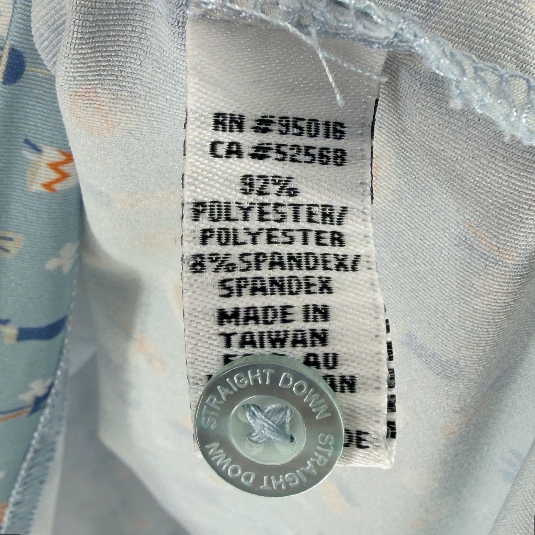 Vintage Straight Down Performance Polo Shirt Mens Large Blue Tropical Cocktail Pineapple Golf Polo Size US L / EU 52-54 / 3 - 6 Thumbnail