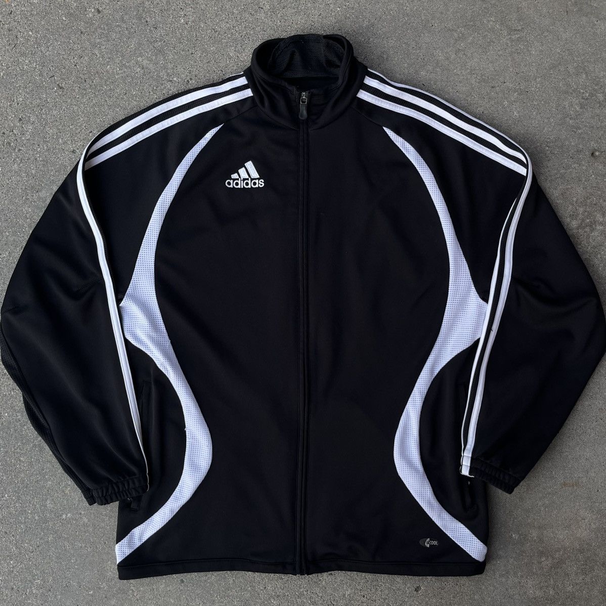 Vintage Early 00’s Adidas ClimaCool Soccer Training ZipUp Jacket XL Size US XL / EU 56 / 4 - 1 Thumbnail