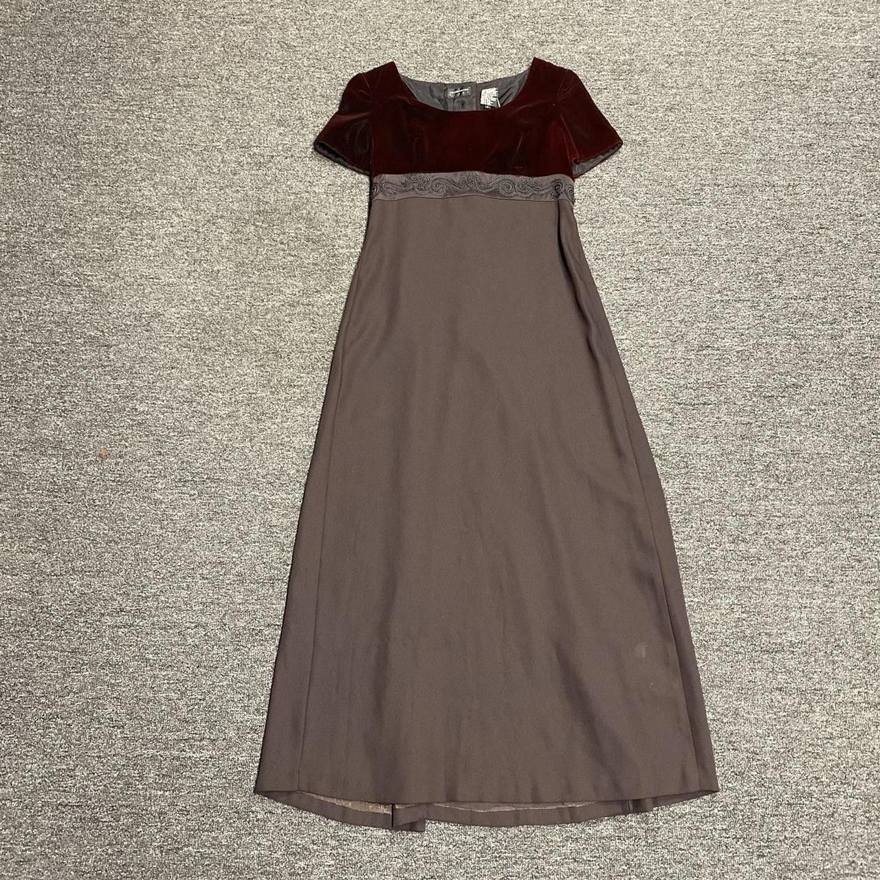 Liz Claiborne Moody Burgundy 90/s Gown