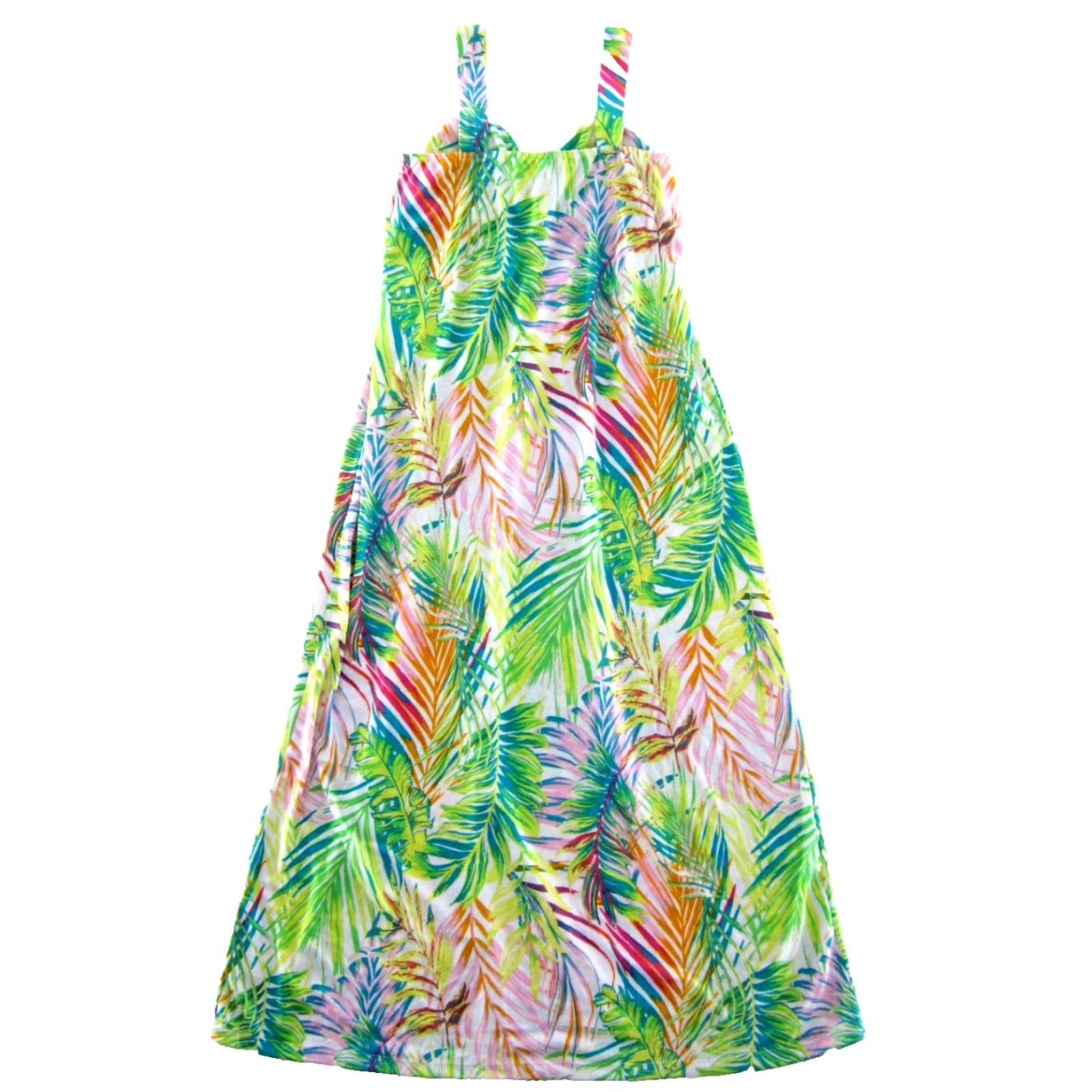 Vintage NWT Harlow & Rose Maxi Dress PS Adult Women Green Pink White Tropical Floral Foam Cup Long Maxi Dress Size S / US 4 / IT 40 - 2 Thumbnail