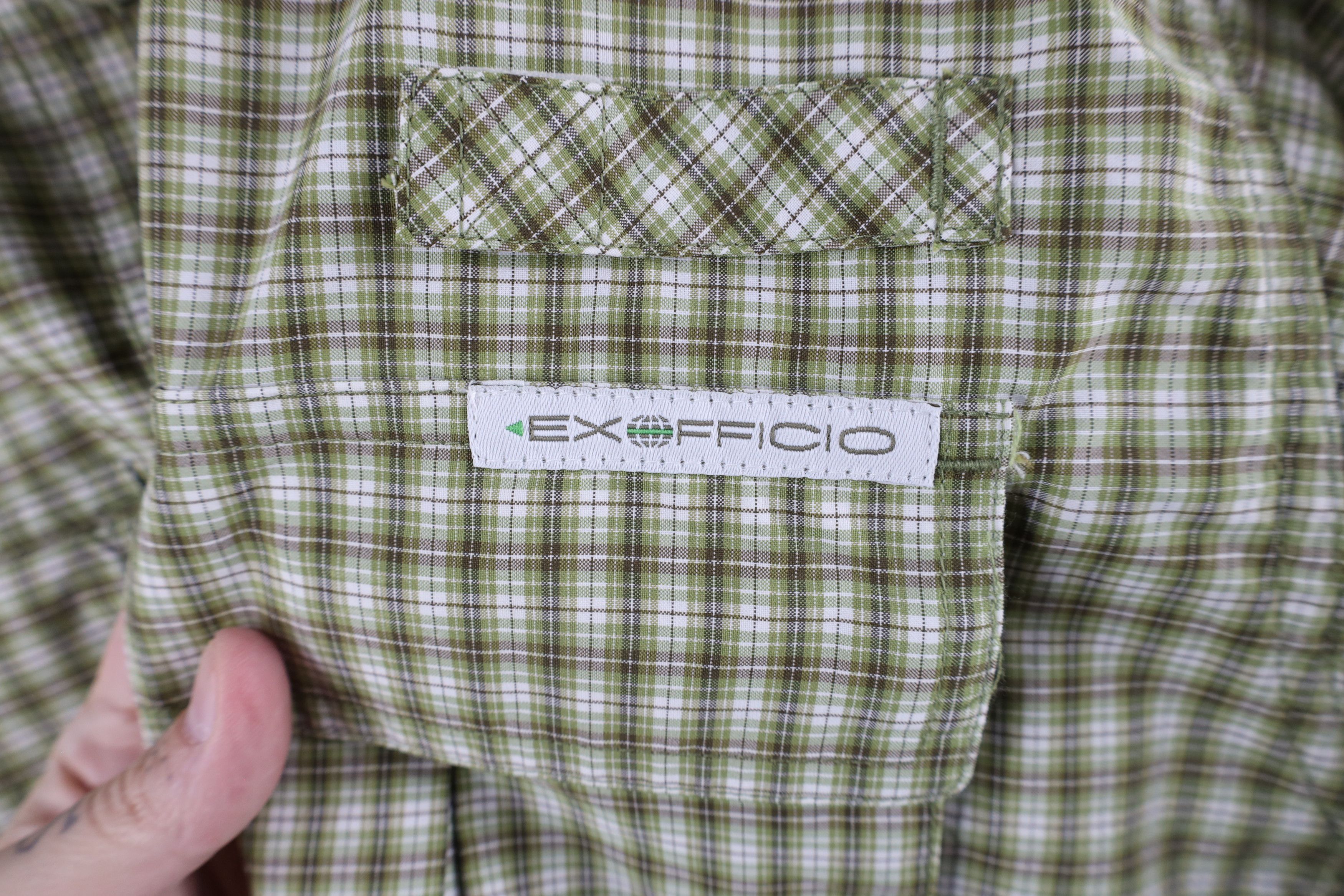 ExOfficio × Vintage ExOfficio Out Double Pocket Collared Button Down Shirt Plaid Size US L / EU 52-54 / 3 - 4 Thumbnail
