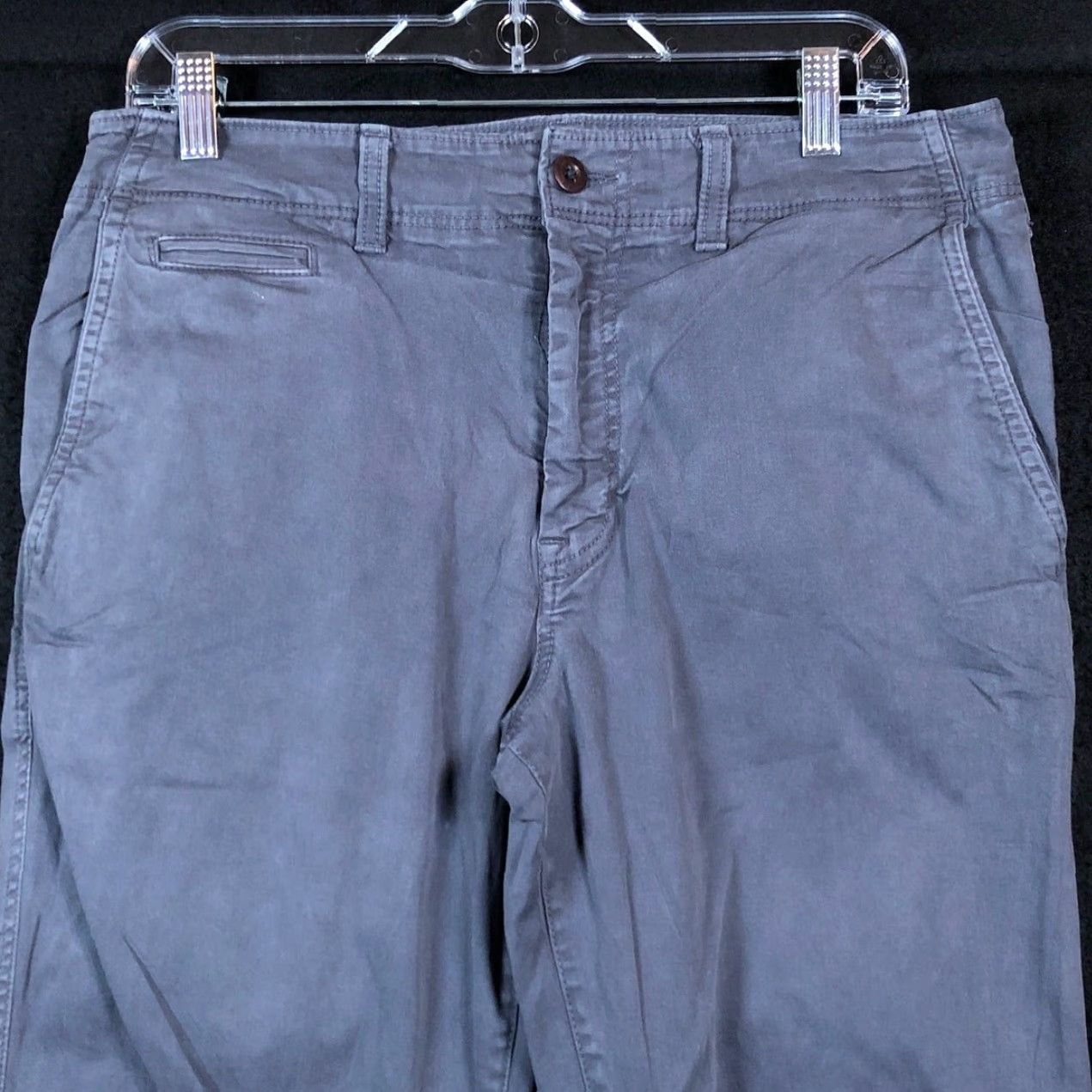 American Eagle Outfitters American Eagle Outfitters Mens Jeans Gray Denim Original Straight 33x32 Size US 33 - 2 Thumbnail
