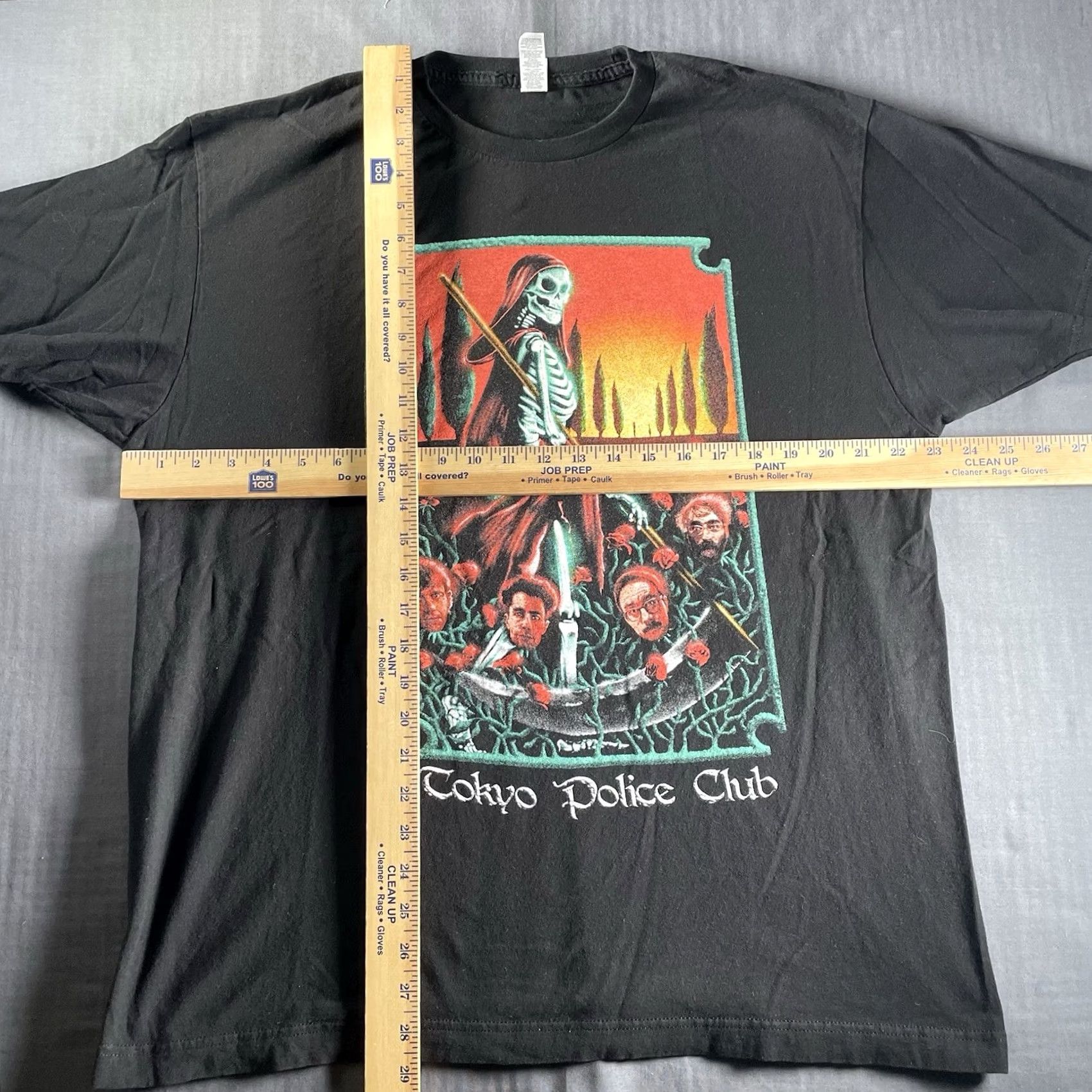 Vintage Tokyo Police Club Shirt XL Mens Black T-Shirt Band Tarot Final Tour Indie Post Punk Revival Size US XL / EU 56 / 4 - 4 Thumbnail