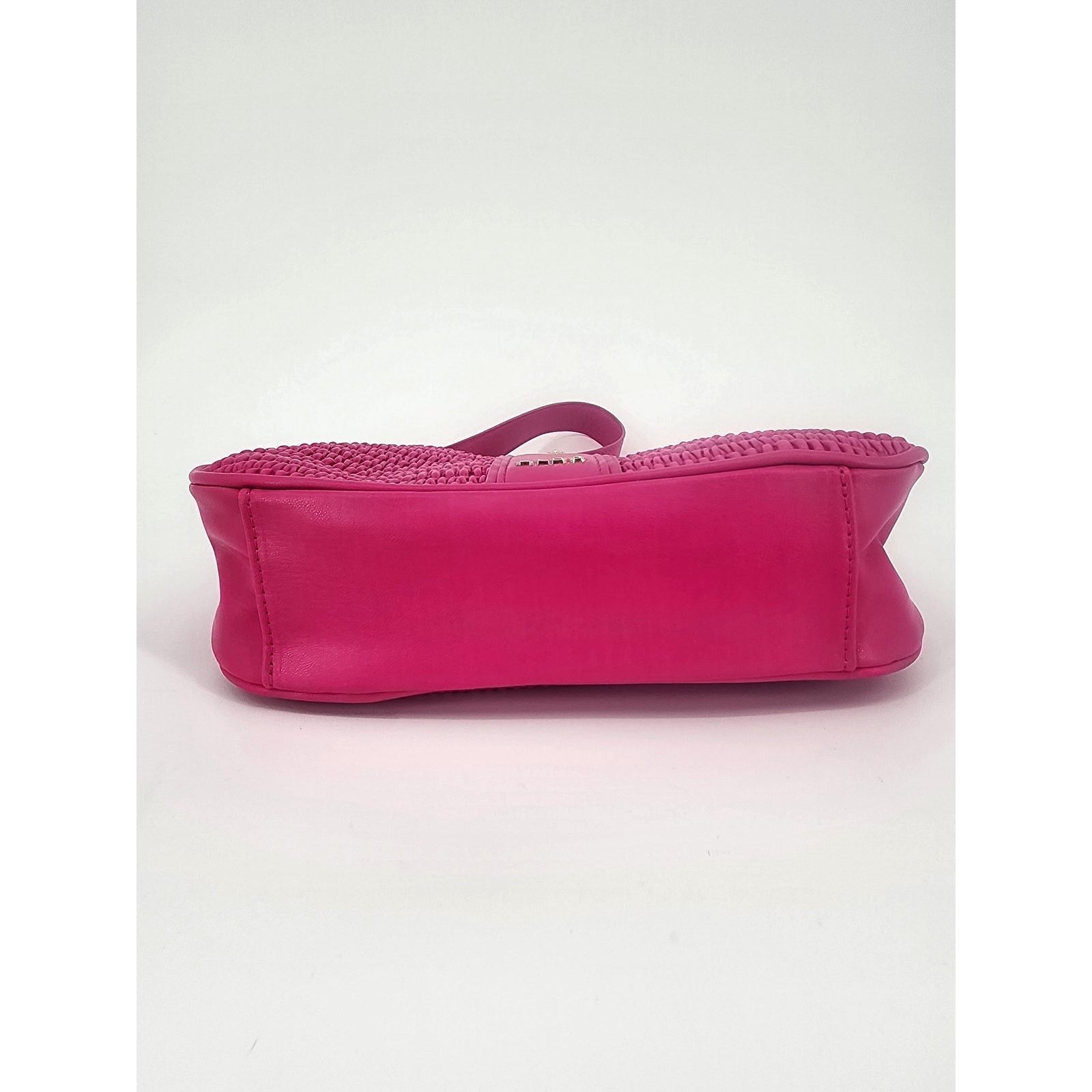 Aldo Aldo Barbie Pink Faux Leather Ruched Shoulder Bag Size ONE SIZE - 5 Thumbnail